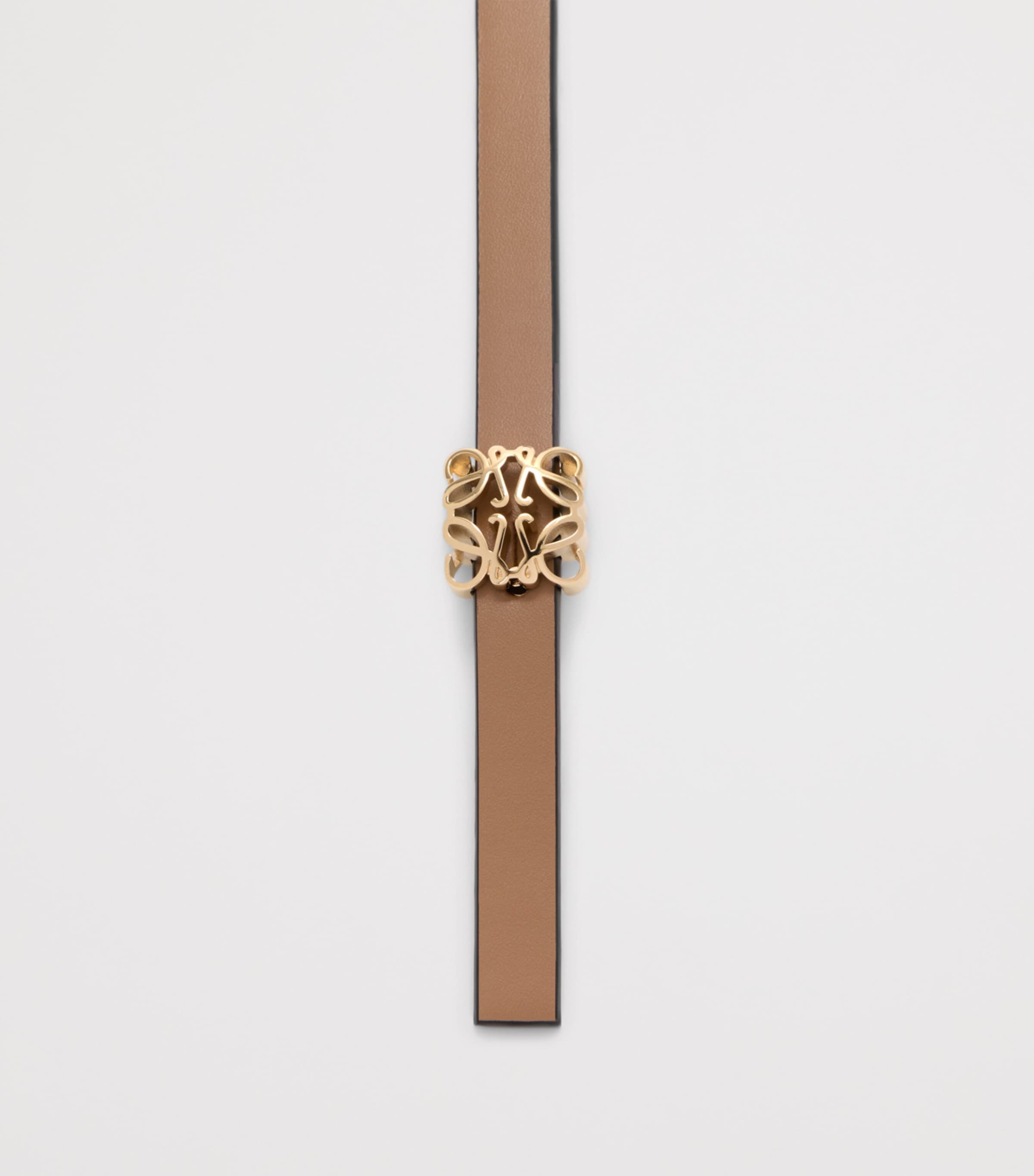 Leather Reversible Bombe Anagram Belt MOCHA/SLATE Image 3