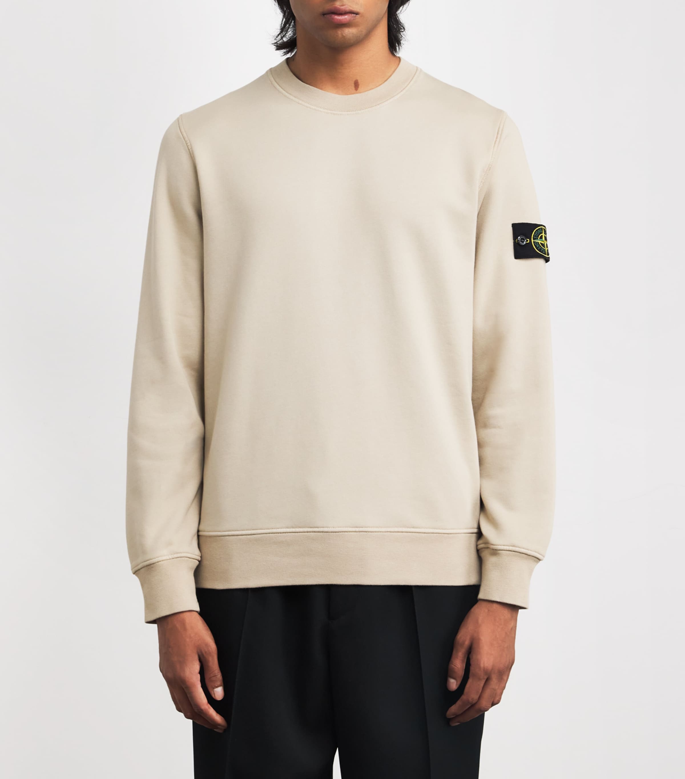 トップス STONE  98ss COMPASS LOGO SWEAT YEL STONE ISLAND 98ss COMPASS LOGO SWEAT YEL