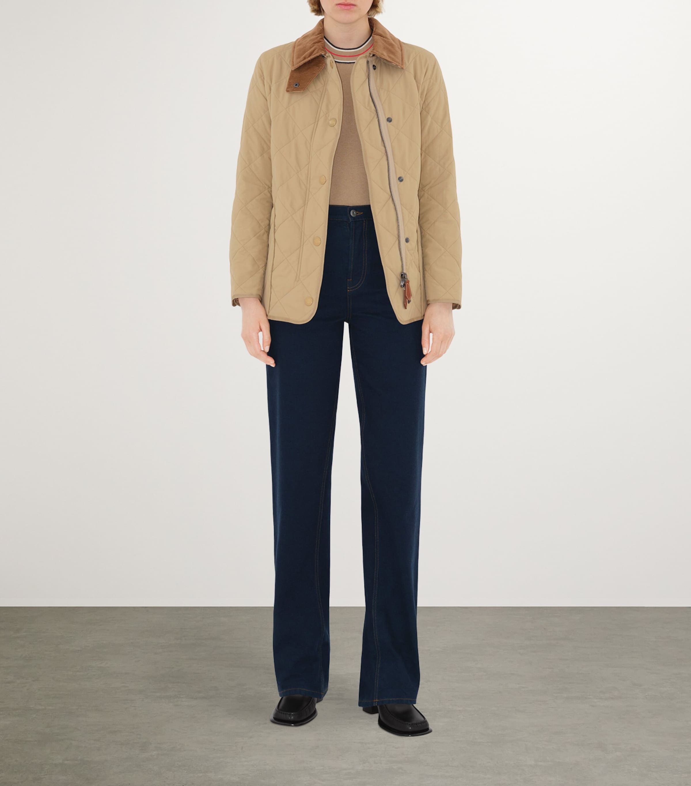 Quilted Thermoregulated Barn Jacket HONEY Image 4