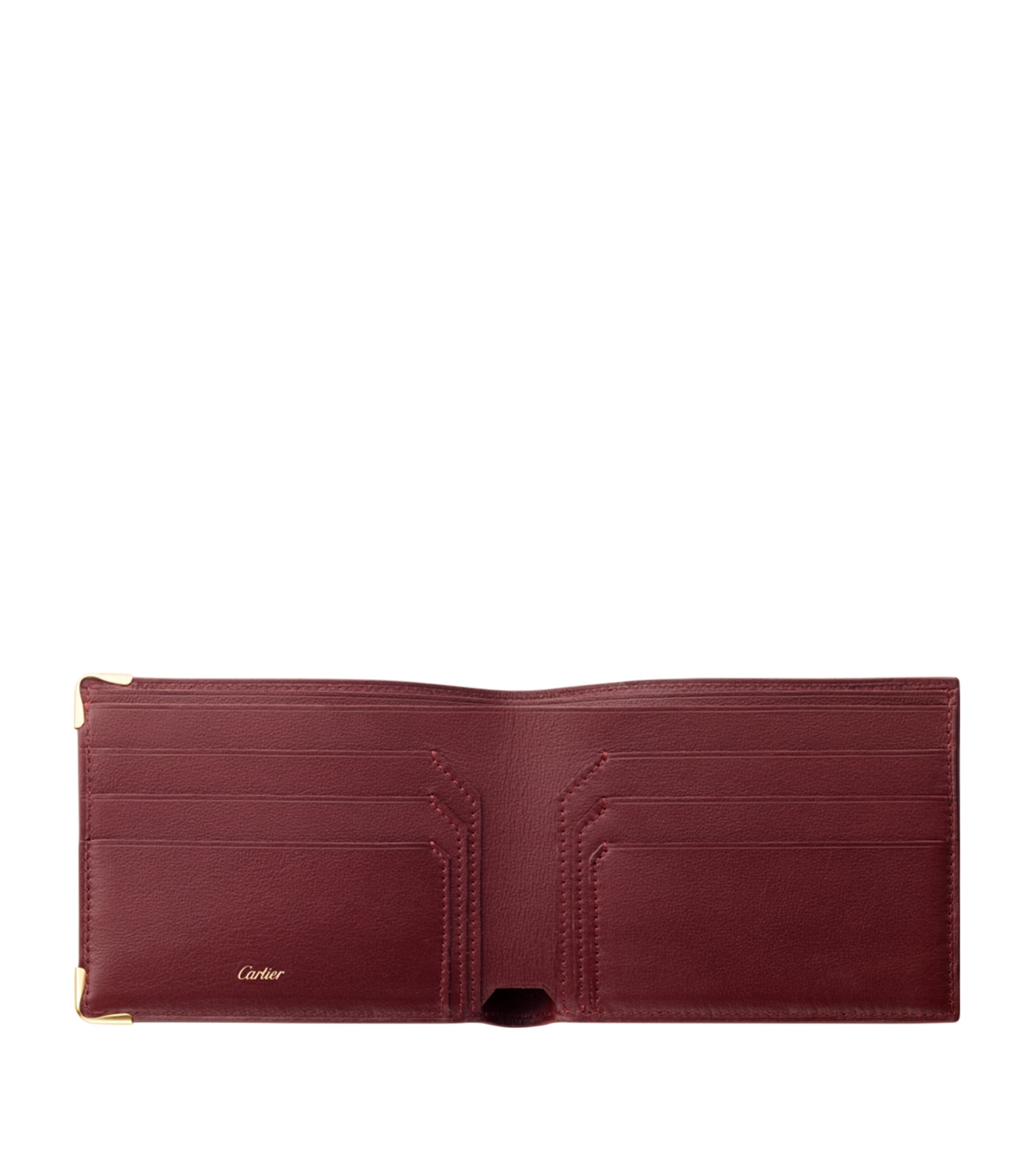 Leather Must de Cartier Wallet BURGUNDY Image 2