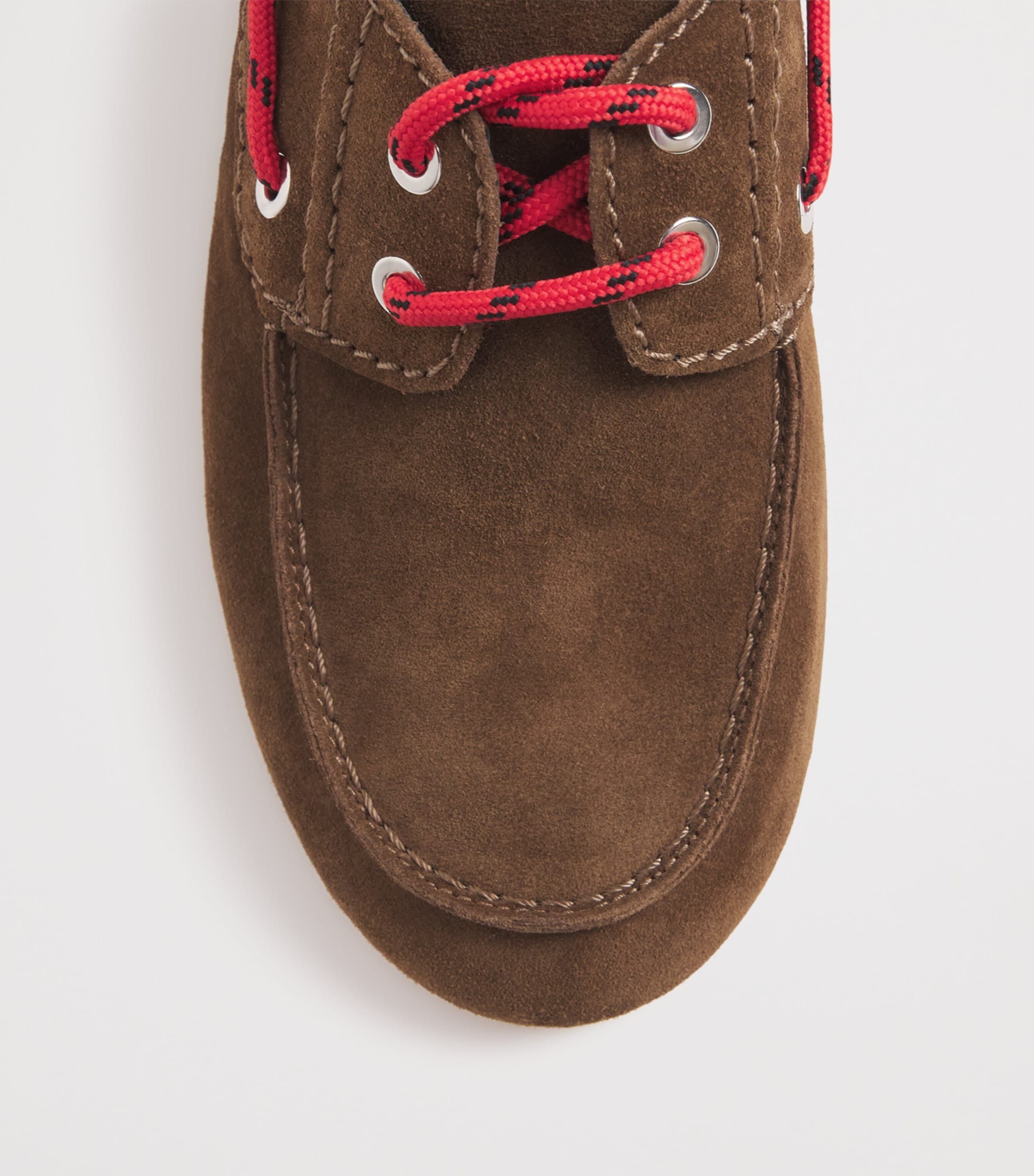 Suede Boat Shoes BROWN Image 5