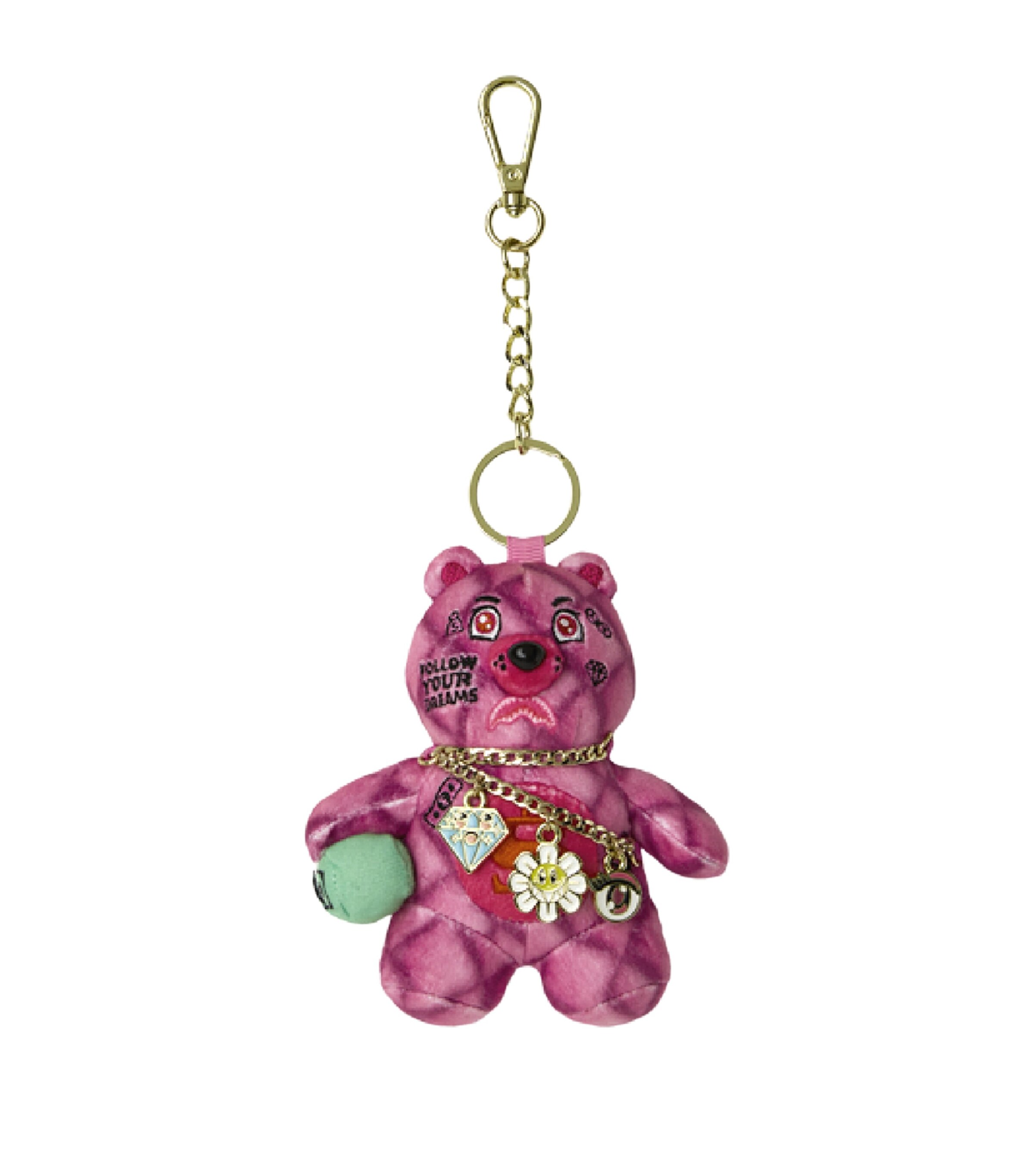 Sprayground Pink Kawaii Cutie Bear Keyring | Harrods US