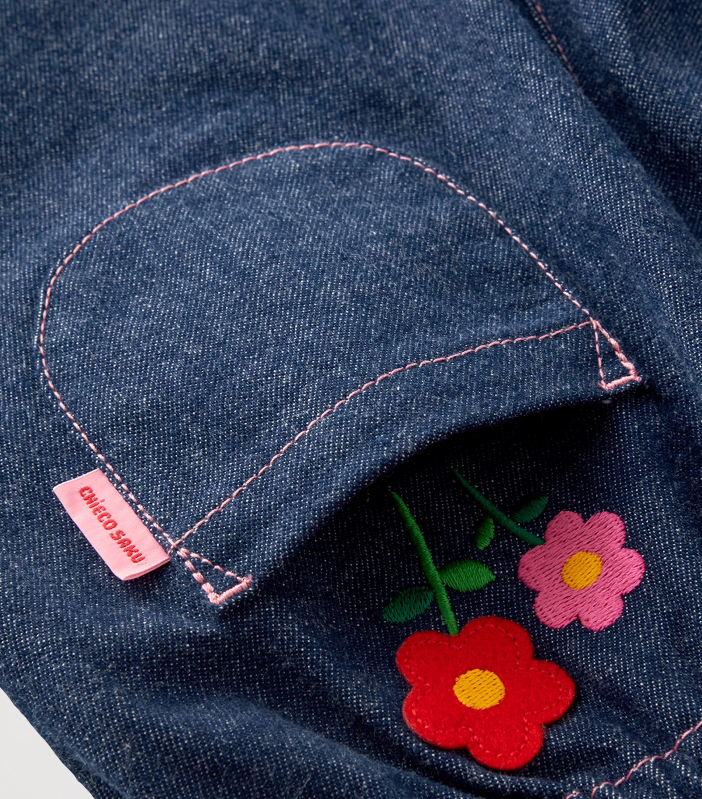 Denim Chieco Saku Dungarees (2-5 Years) 3 Image 5