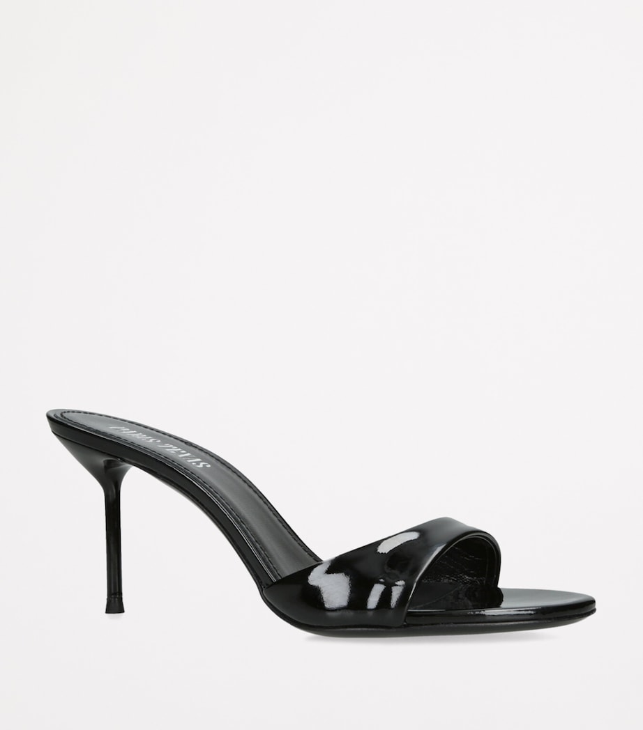 Patent Leather Lidia Mules 70 BLACK Image 3
