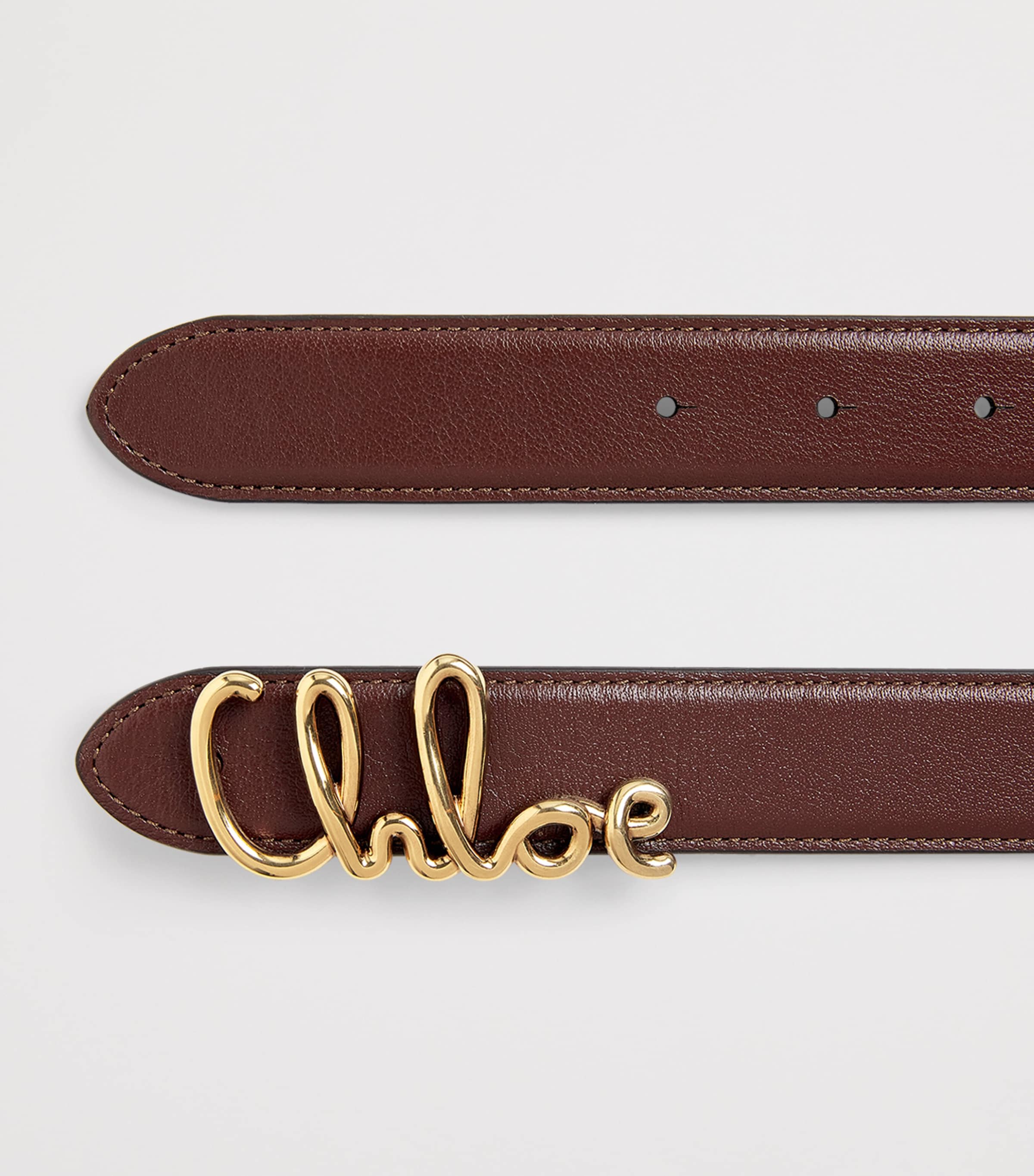 Calfskin Iconic Belt CRAFTY BROWN Image 4