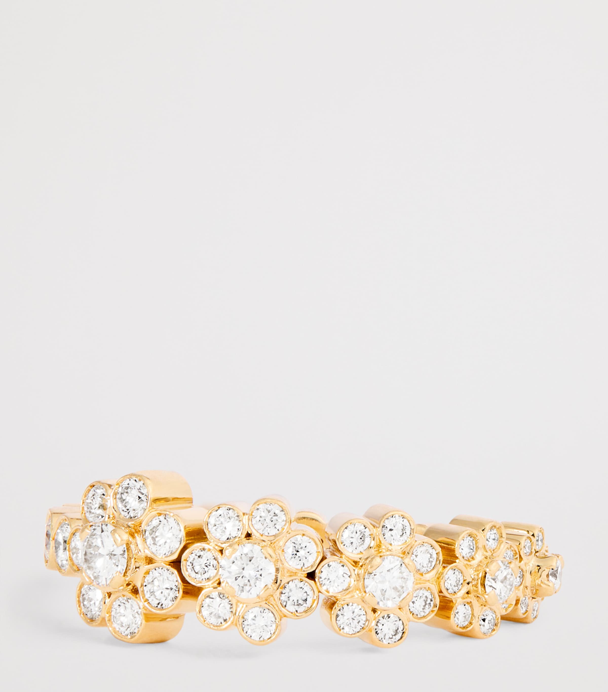 Yellow Gold and Diamond Ensemble de Fleurs Ring YELLOW GOLD Image 4