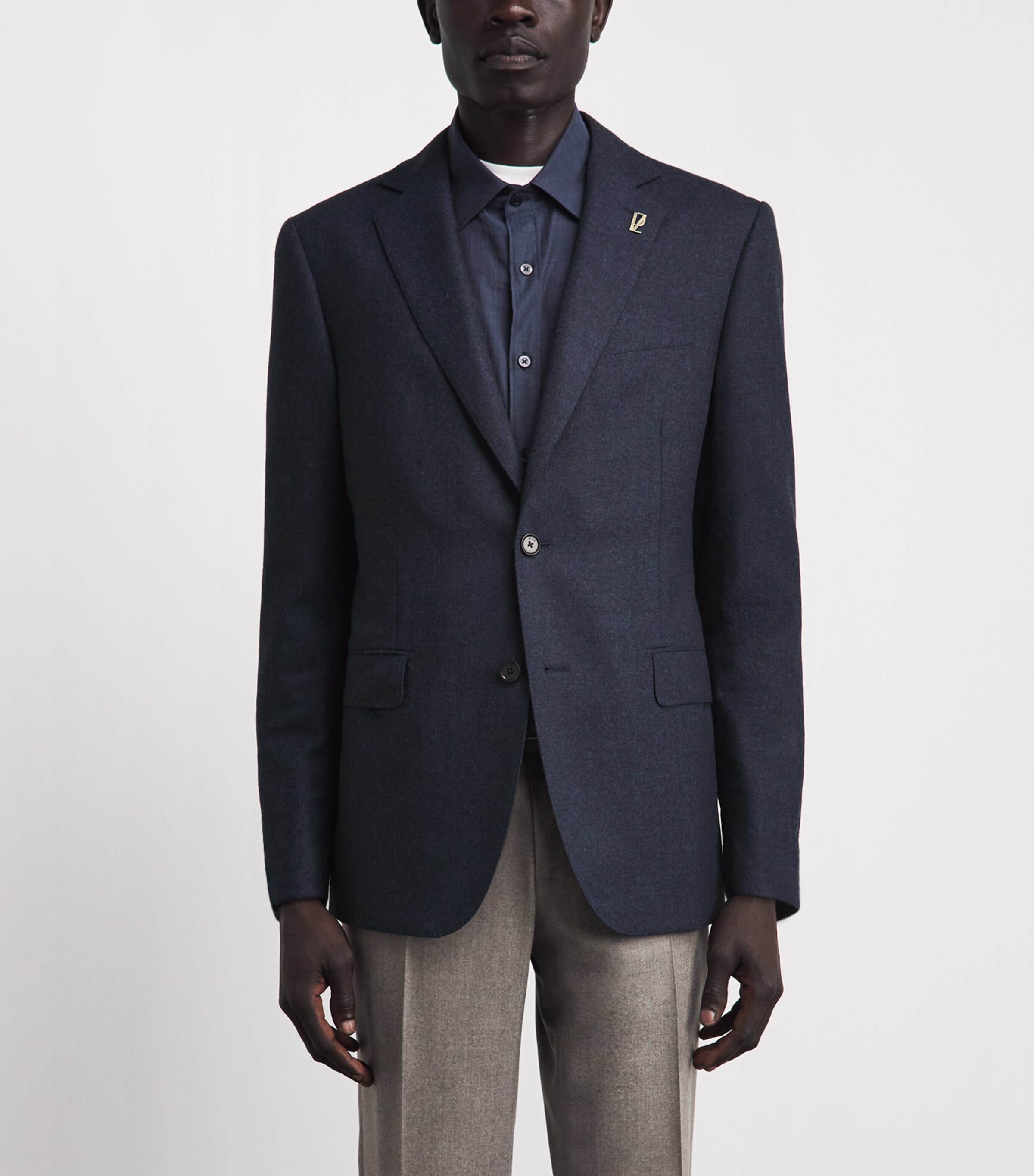 Pal Zileri Mens Wool Vincenza Blazer Blue Image 4