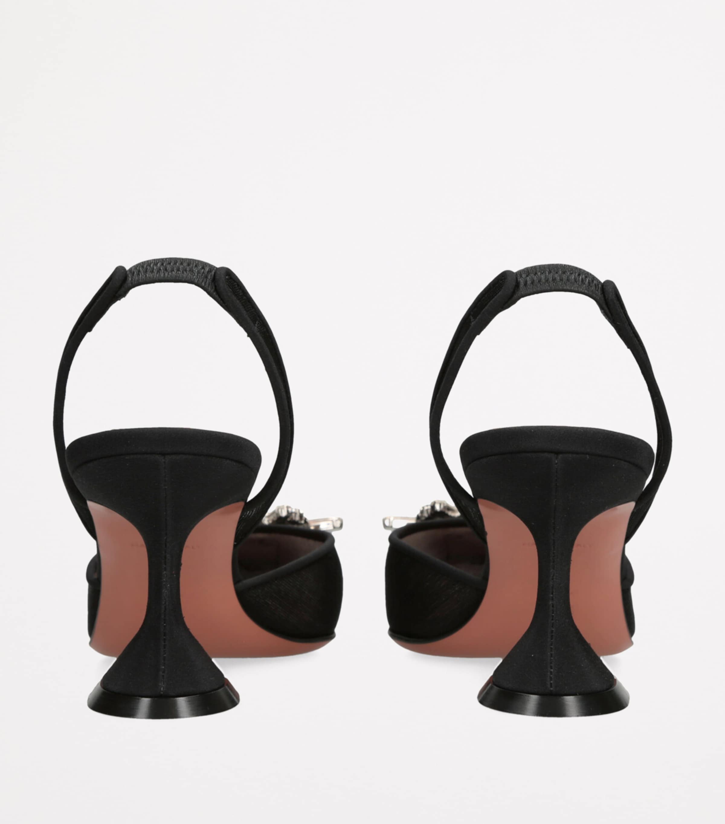 Mesh Begum Slingback Pumps 70 BLACK Image 2