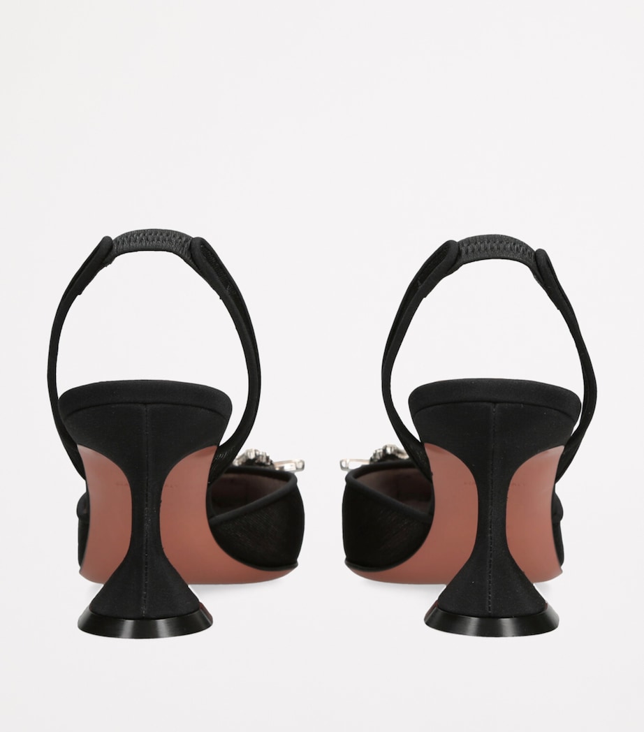 Mesh Begum Slingback Pumps 70 BLACK Image 2