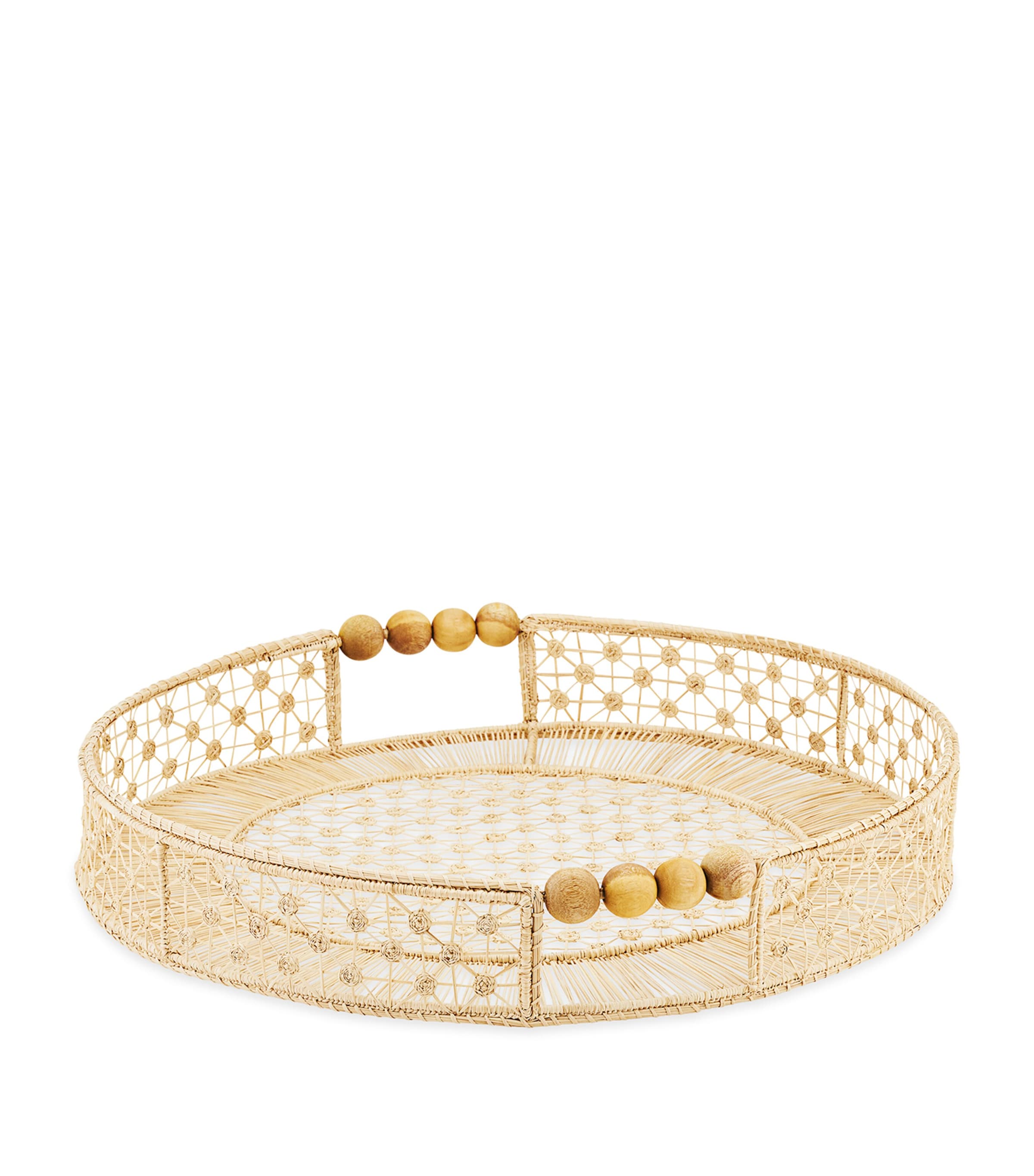 Large Woven Baru Tray NATURAL Image 1