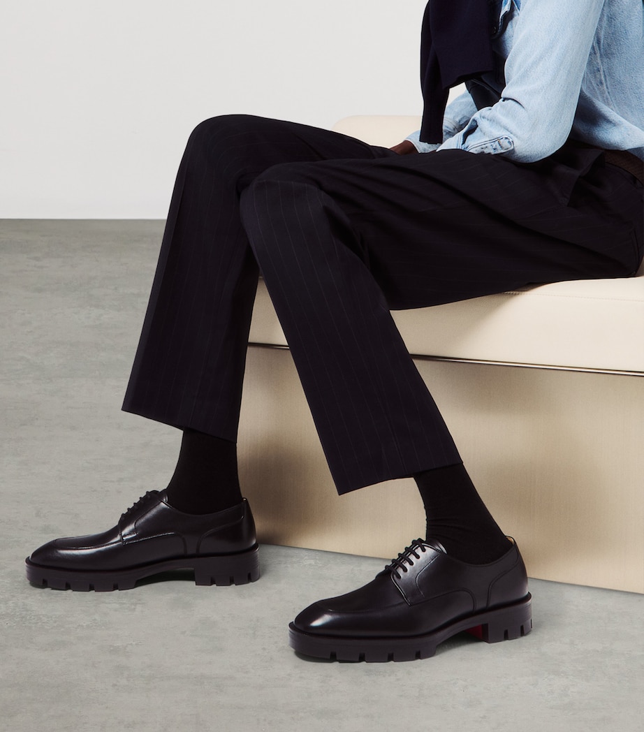 Davisol Lion Leather Derby Shoes BK01 Image 2