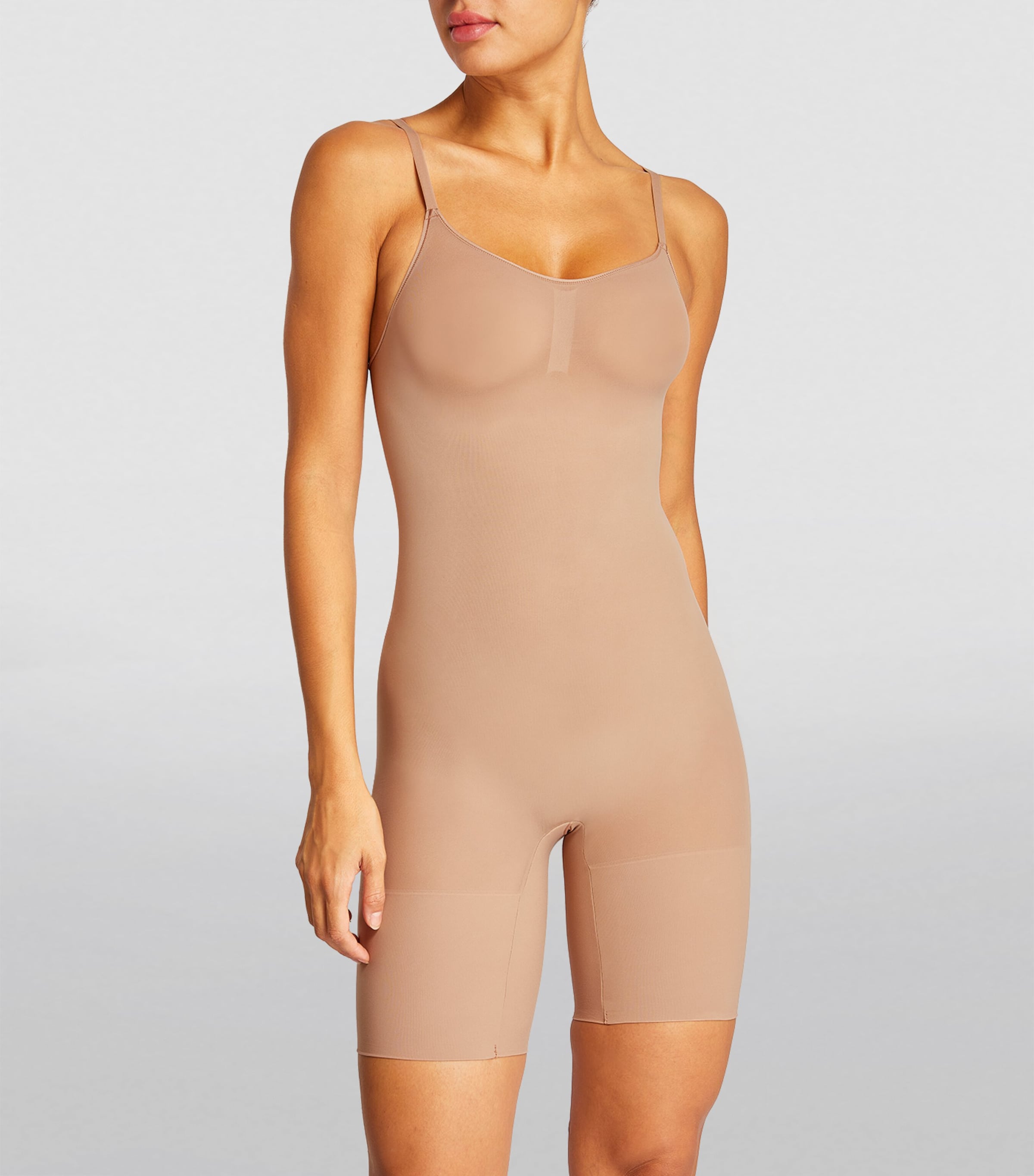 Skims Womens Everyday Sculpt Mid-Thigh Bodysuit Sienna Image 2