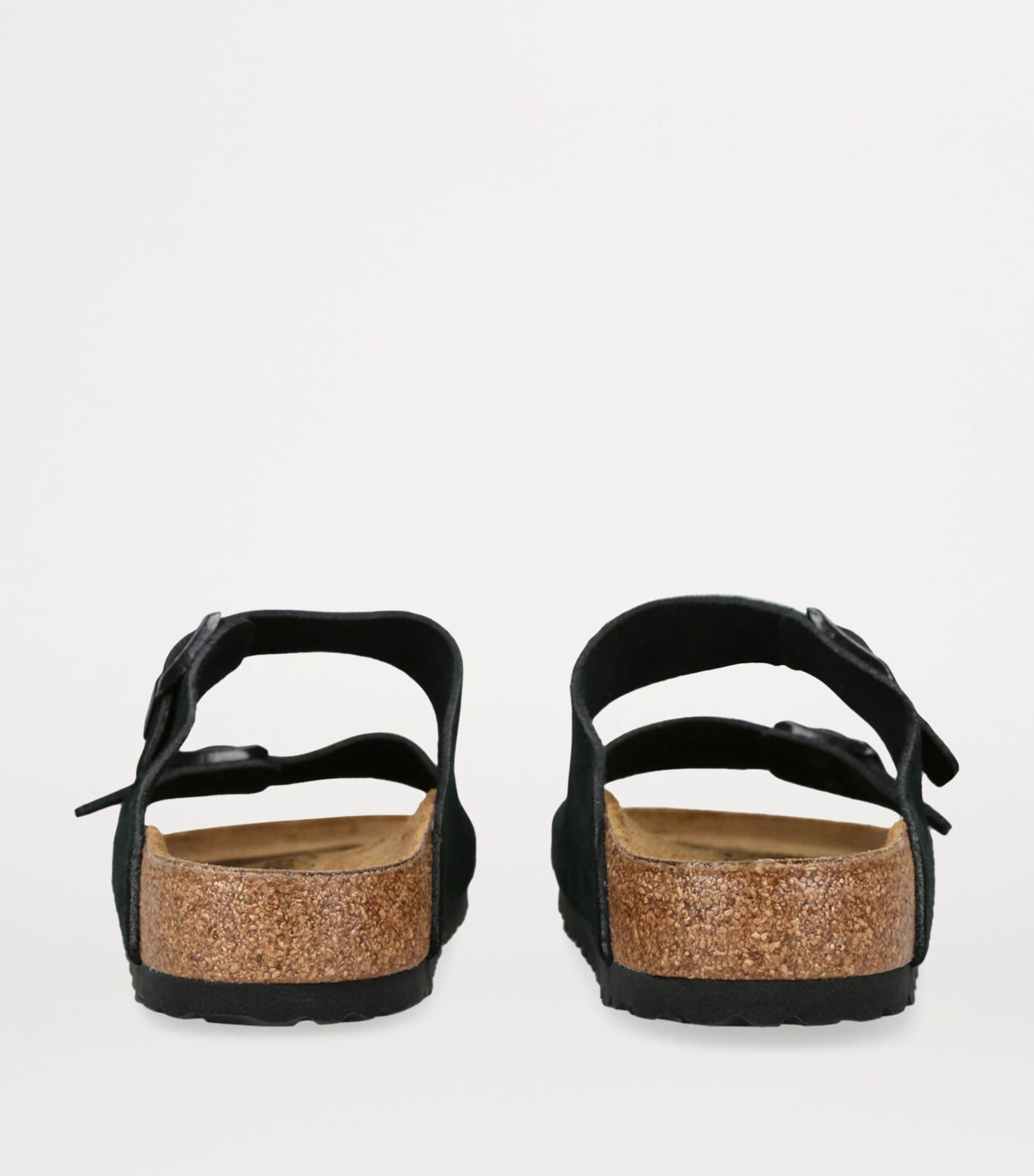 Birkenstock Suede Arizona Sandals Black Image 2