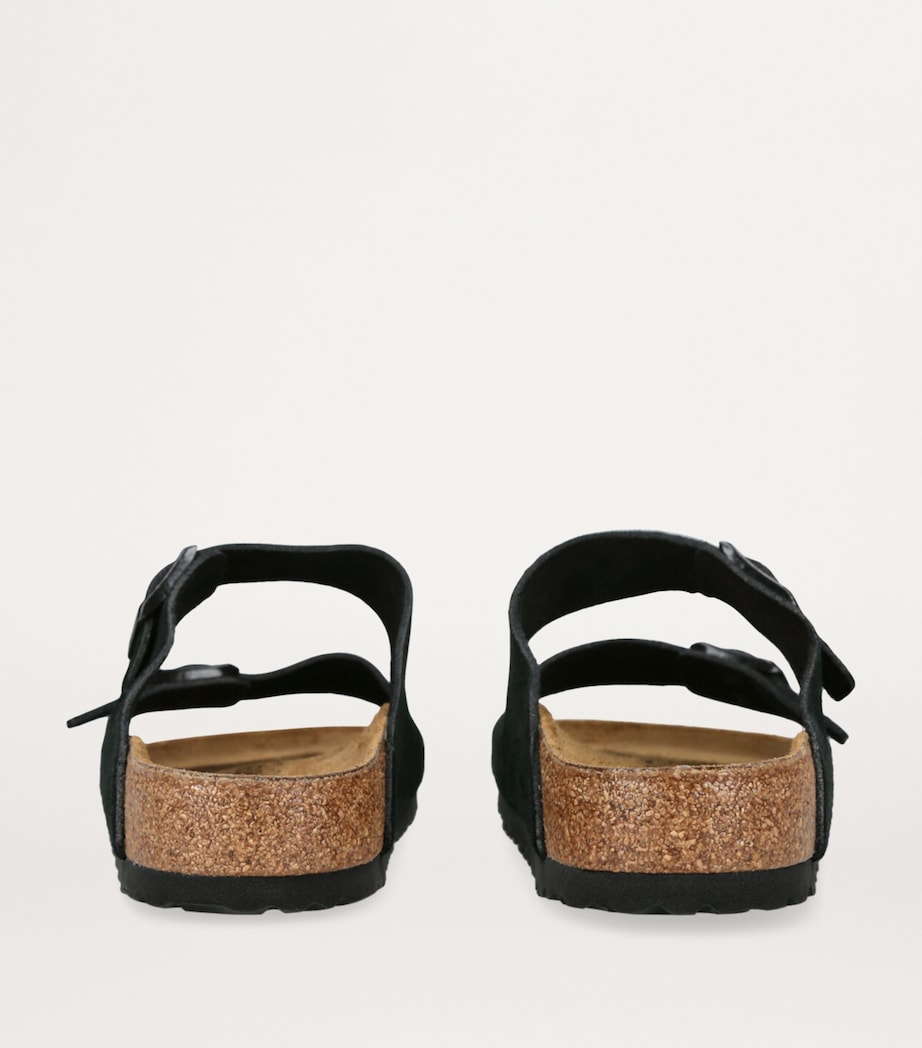 Birkenstock Suede Arizona Sandals Black Image 2