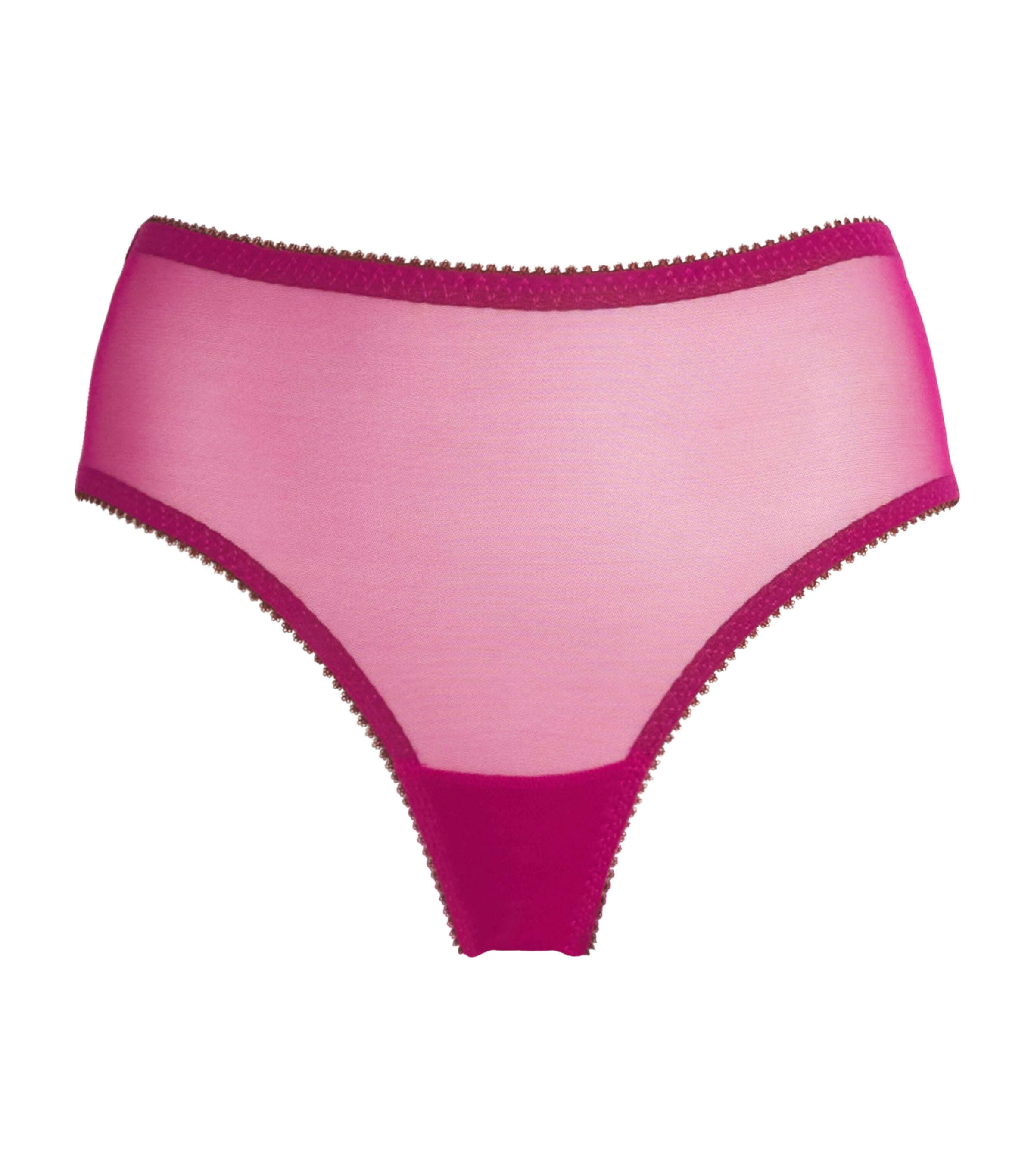 Dora Larsen Tulle Edith High-waist Briefs In Pink