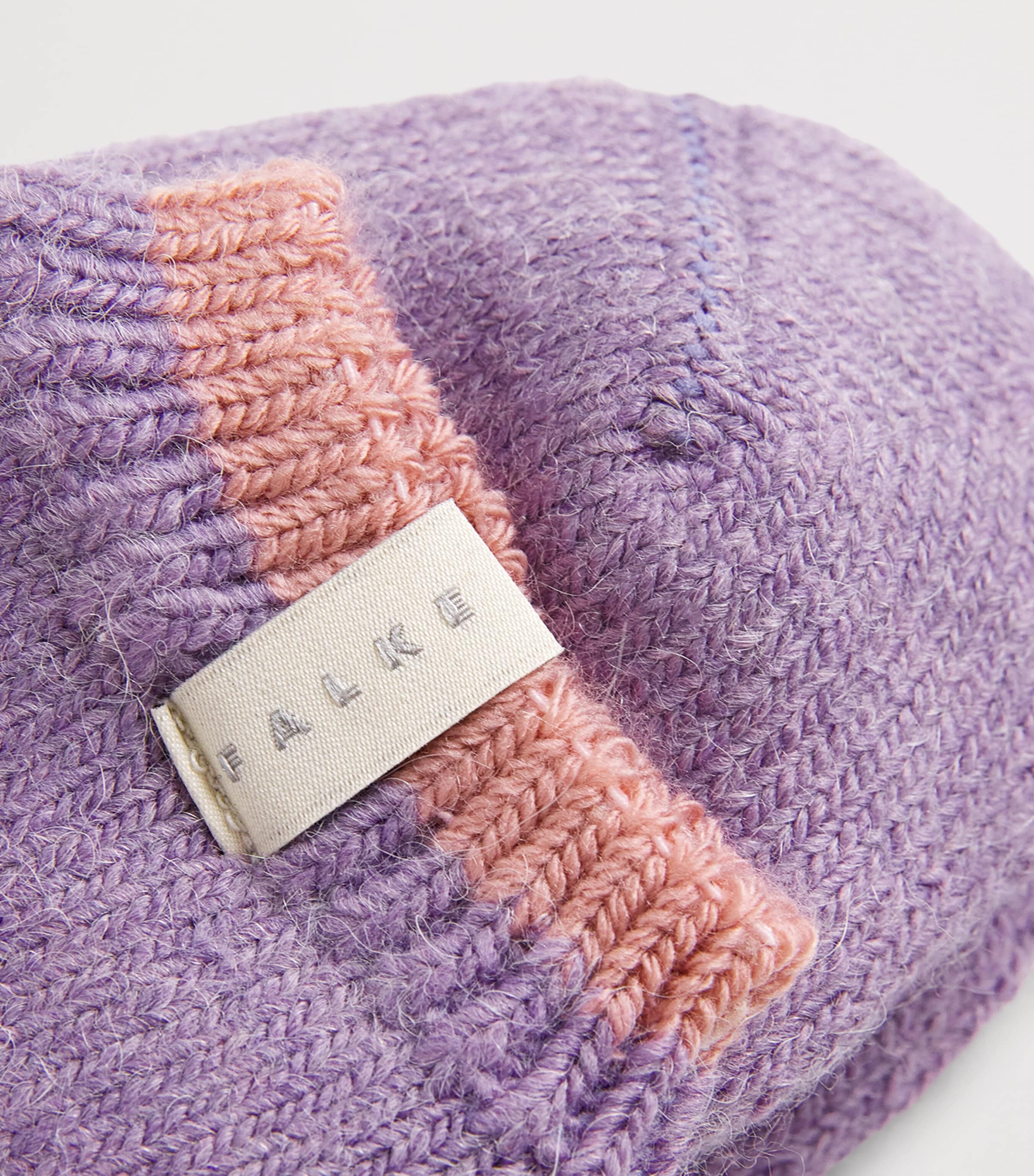 Falke Womens Mid-Calf Cosy Plush Socks Mauve Image 2