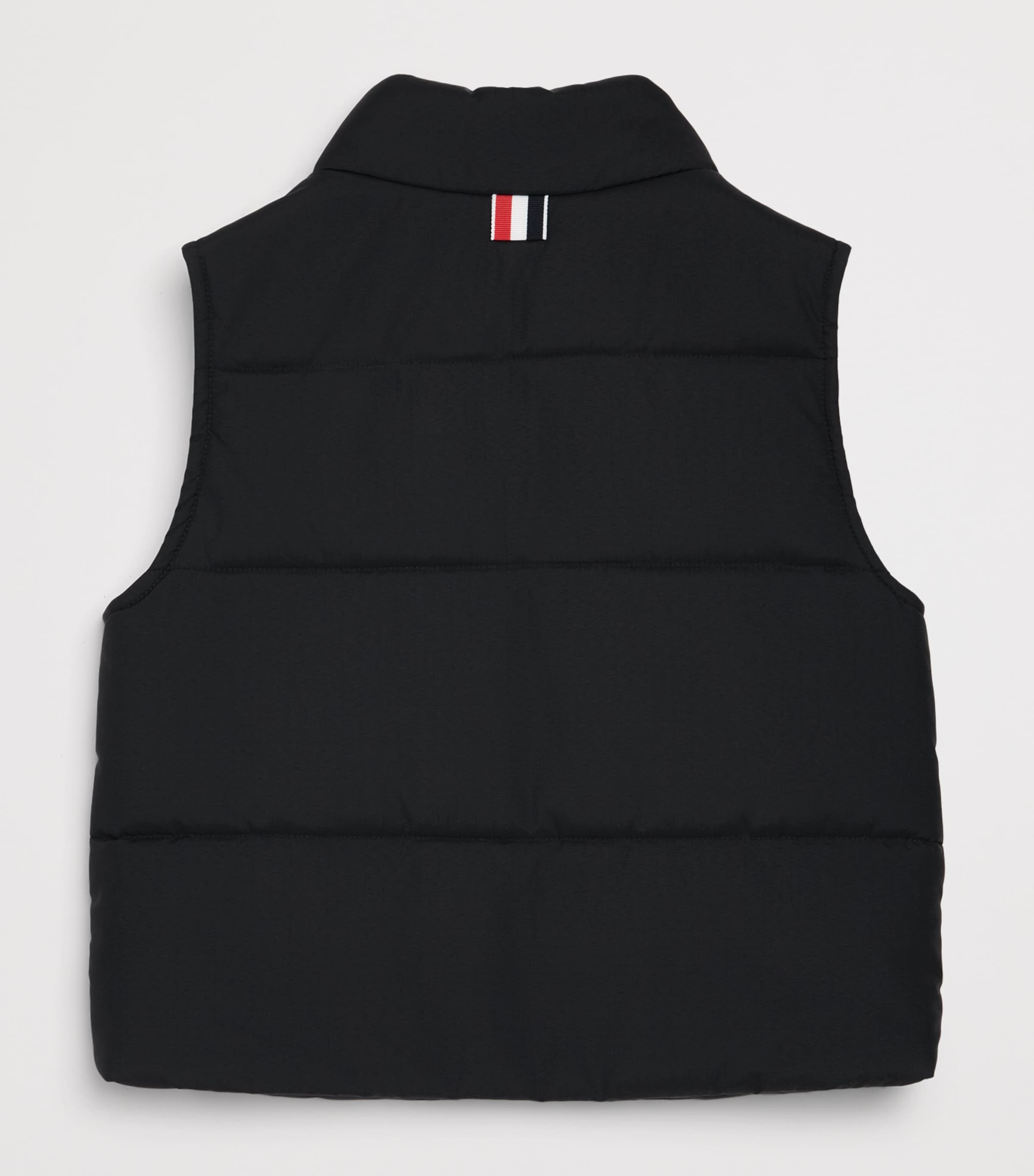 Thom Browne Kids Down 4-Bar Puffer Gilet (2-12 Years) Black Image 2