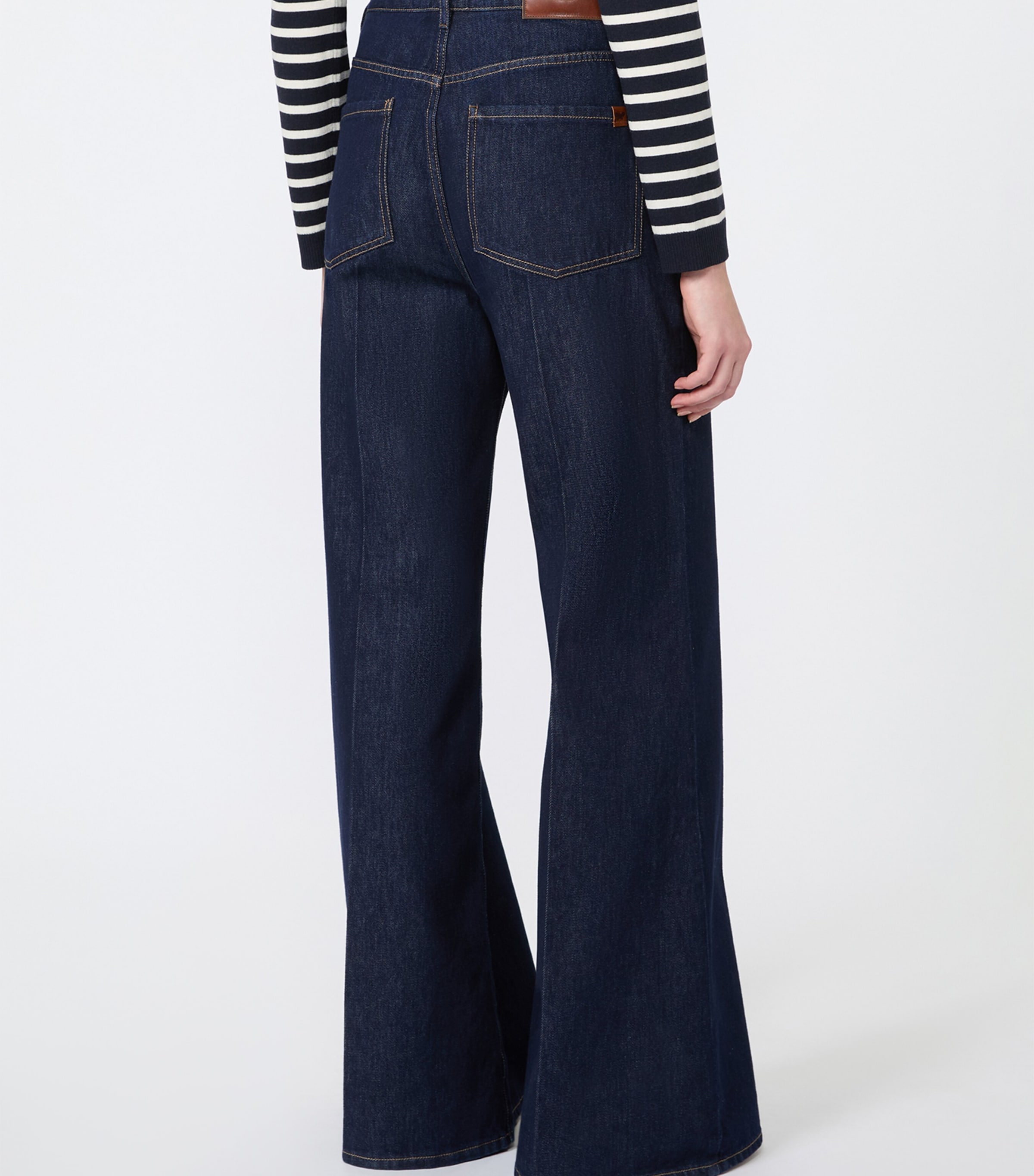 Weekend Max Mara Womens Flared Jeans Navy Image 4
