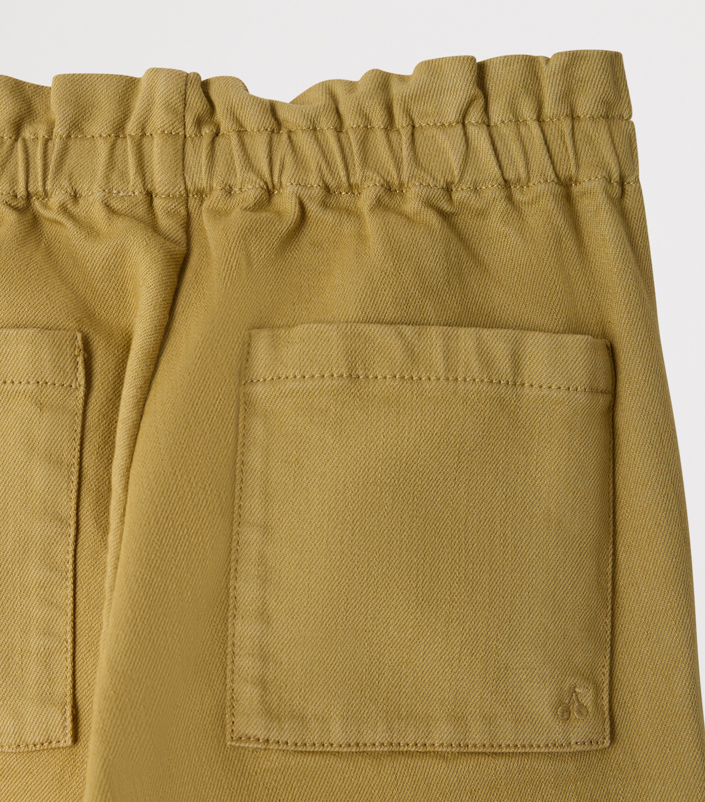 Bonpoint Cotton July Straight Trousers (4-8 Years) Kaki Clair Image 3