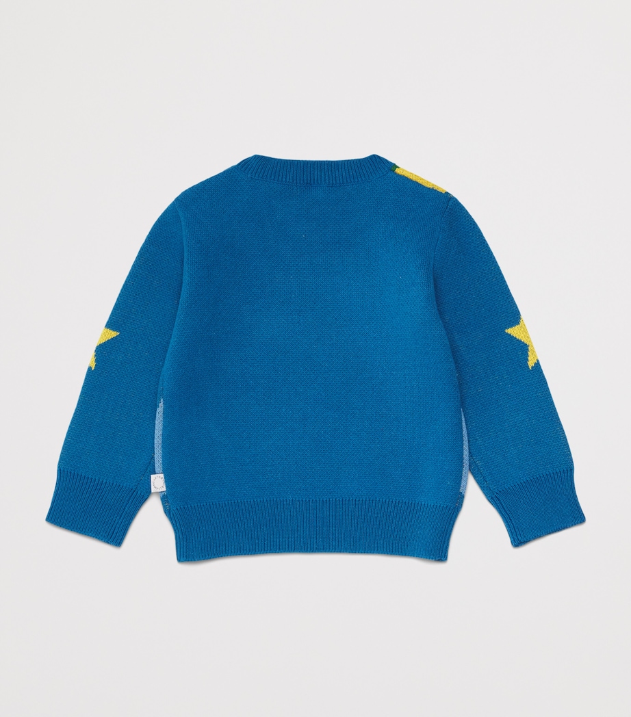 Stella McCartney Kids Cotton Lightning Sweater (3-36 Months) Colourful Image 2