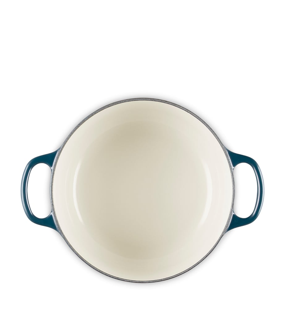 Enamelled Cast Iron Round Casserole Dish (20cm) NO COLOUR Image 5