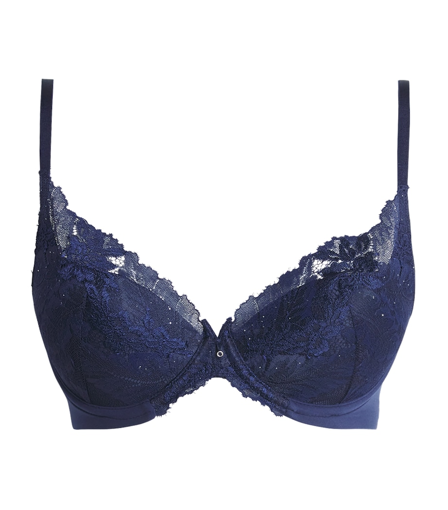 Wacoal Womens Most Divine Plunge Push-Up Bra Dks Dark Sapphi Image 1