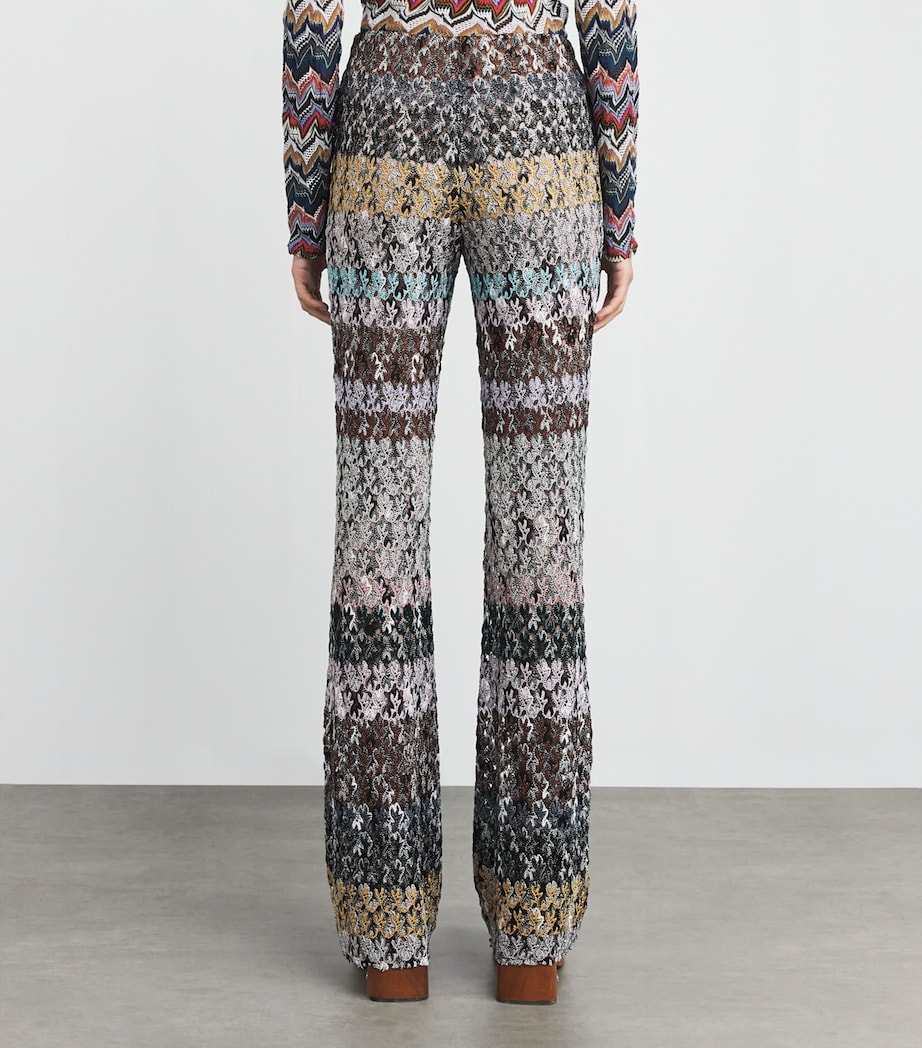 Stripe Flared Trousers SM9QX MULTICOLOR Image 4