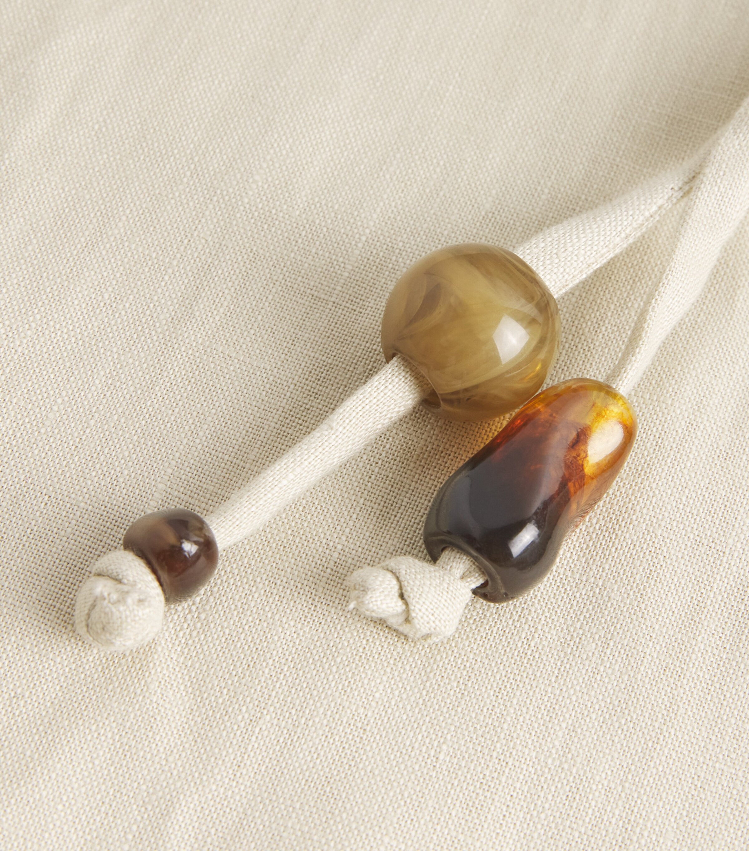 Linen Raquel Wide-Leg Trousers WHEAT Image 5