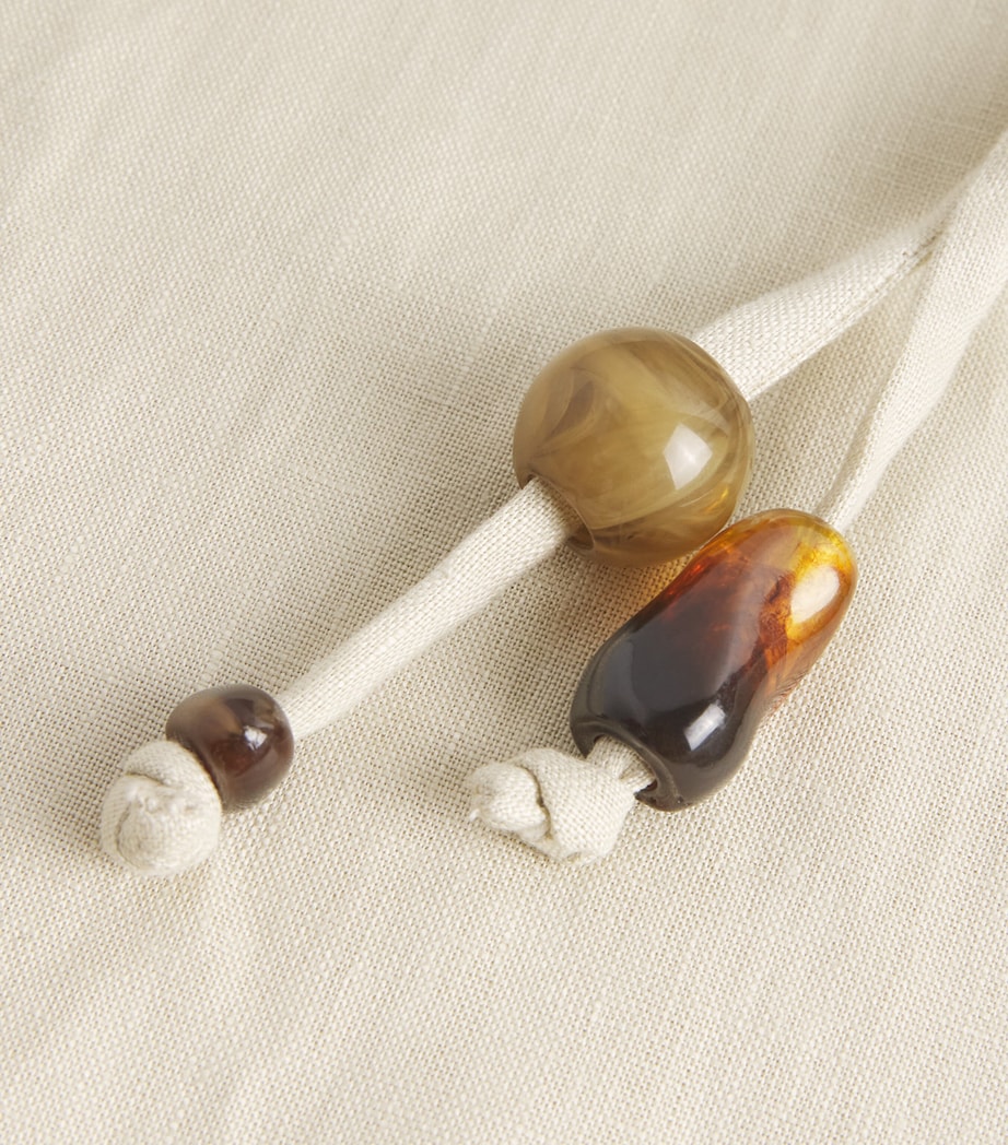 Linen Raquel Wide-Leg Trousers WHEAT Image 5