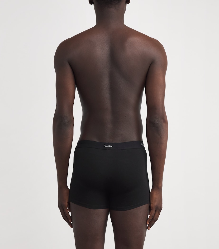 Stretch-Cotton Logo Trunks (Pack of 5) BLACK Image 3