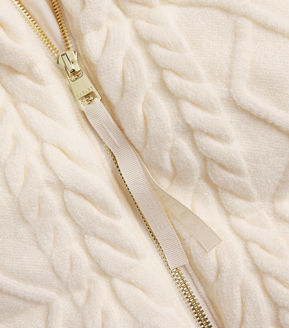 Cable-Knit Padded Irina Gilet EGRET Image 5