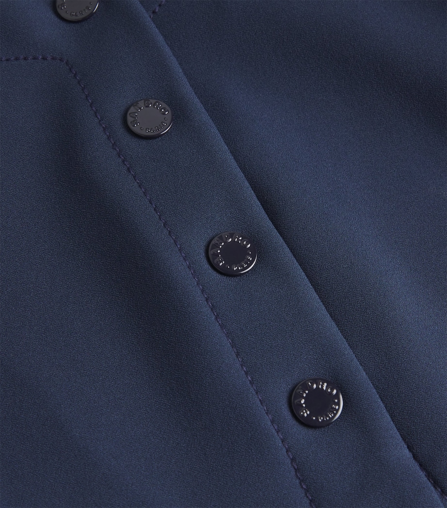 Cropped Cardigan NAVY BLUE Image 5