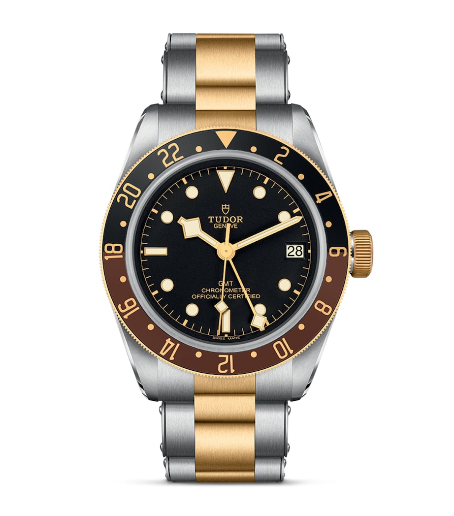 Black Bay GMT Stainless Steel and Yellow Gold Watch 41mm BLACK Image 1