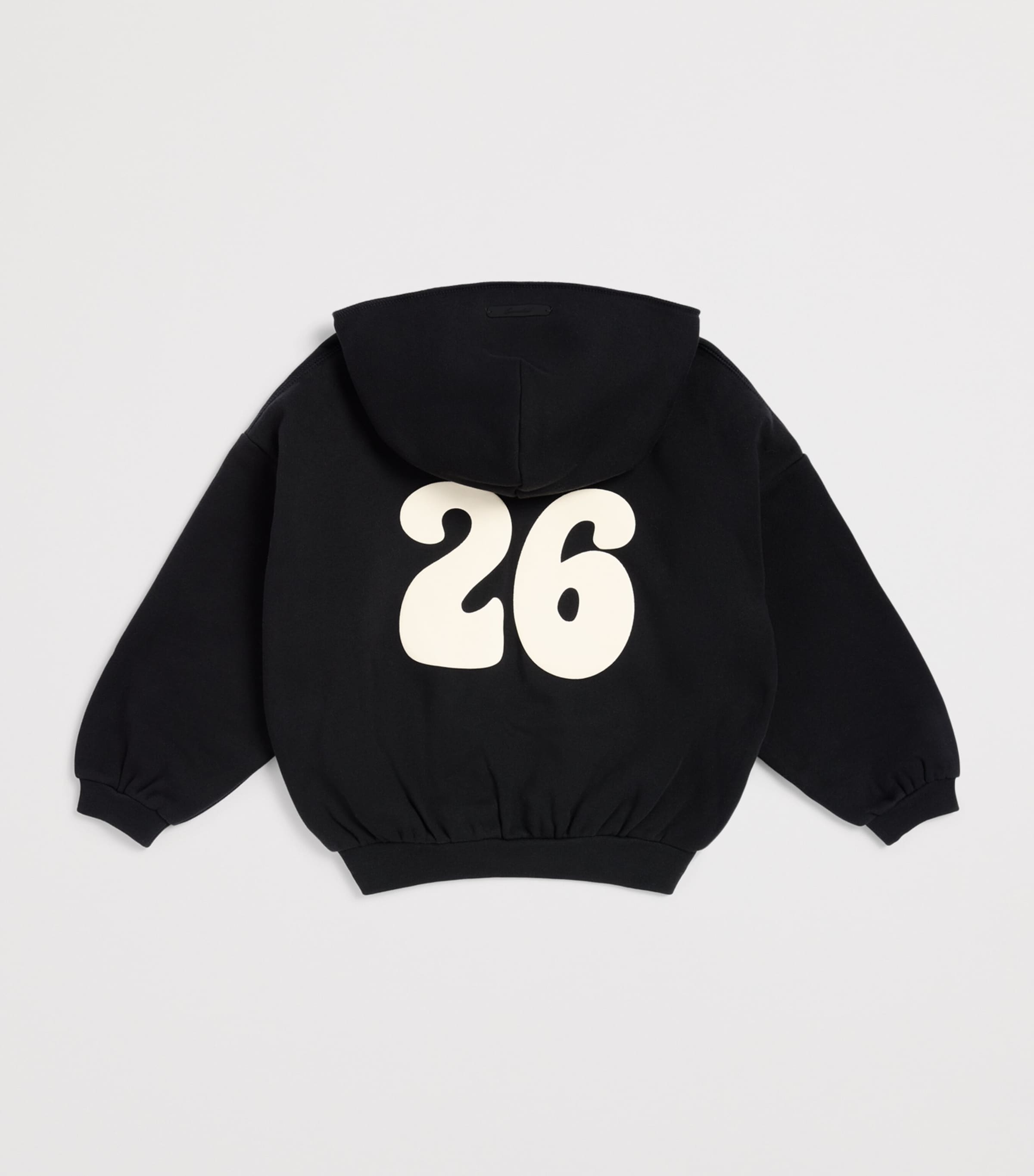 FEAR OF GOD ESSENTIALS KIDS Logo Hoodie (2-14 Years) Black Image 2