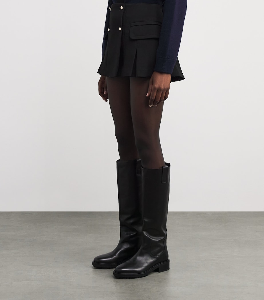 Tailored Mini Skirt BLACK Image 3