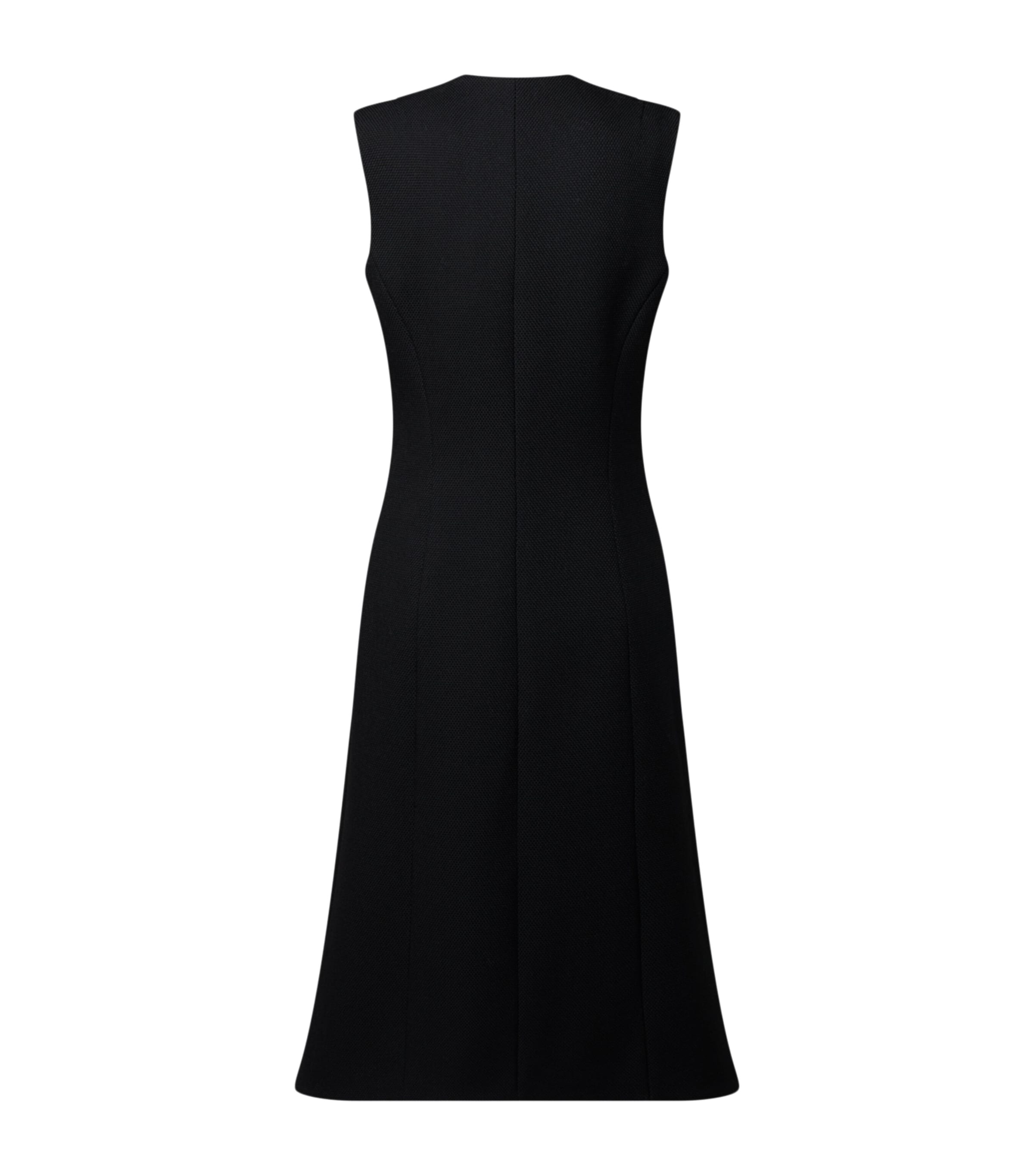 LOUIS VUITTON Womens Crystal-Embroidered Midi Dress Black Image 2