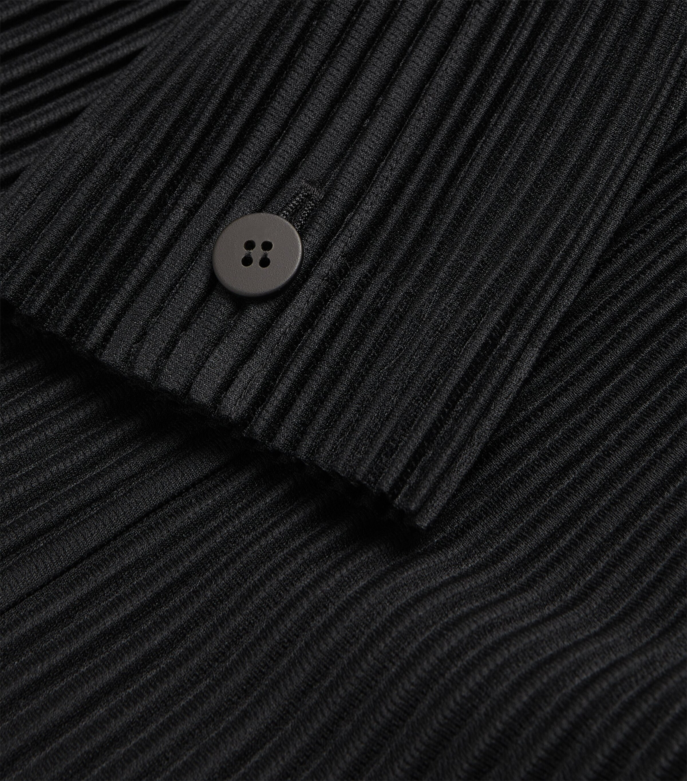 Pleated Overcoat 15 BLACK Image 5