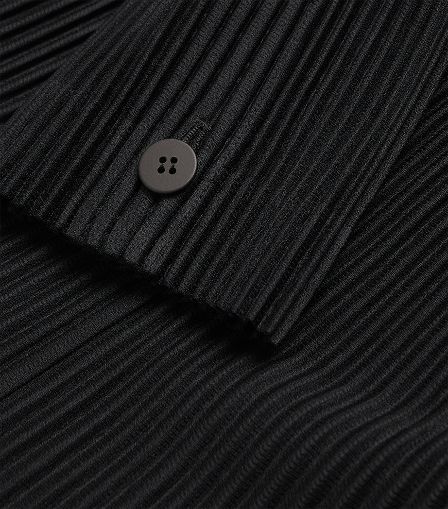 Pleated Overcoat 15 BLACK Image 5