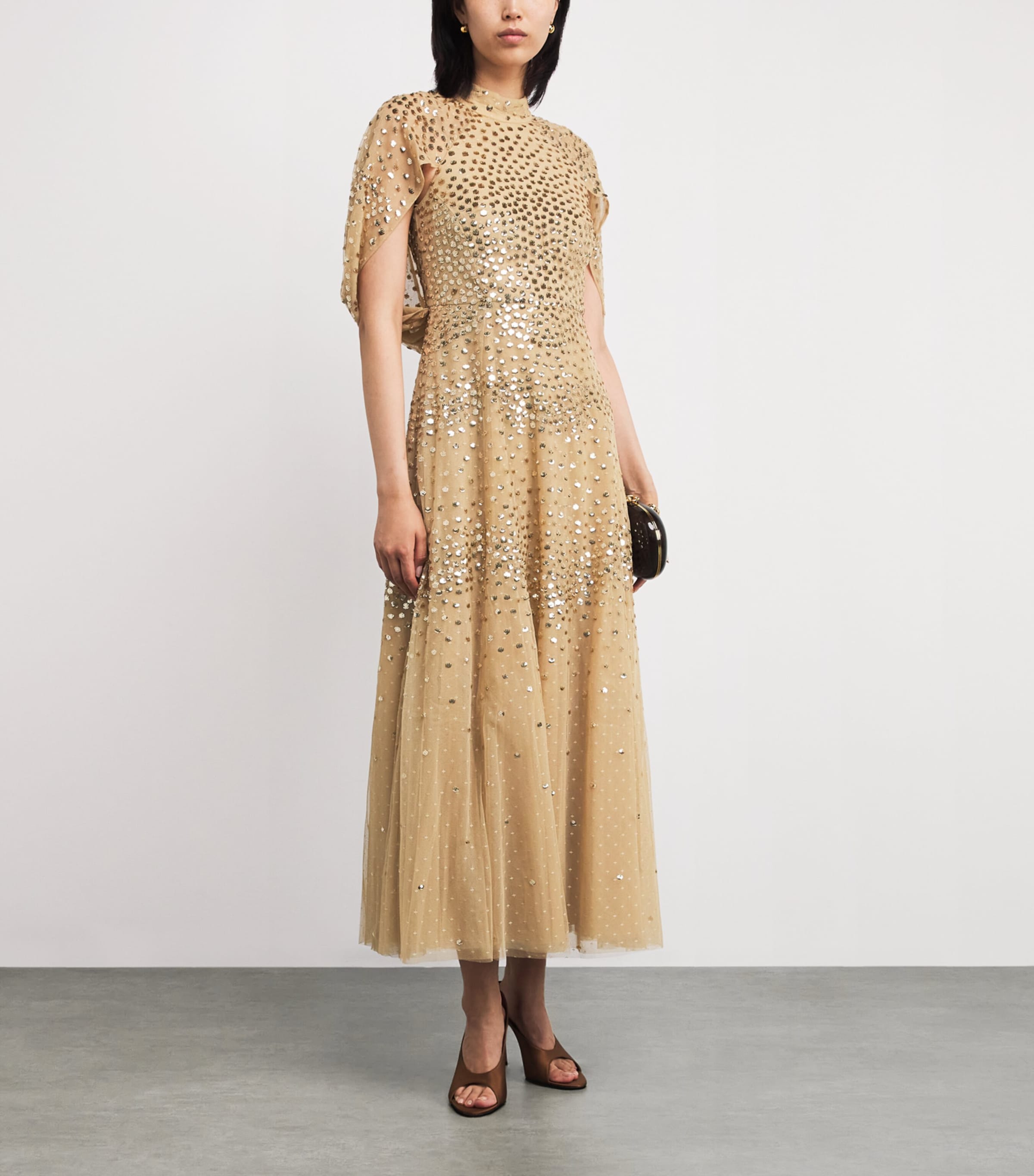Sequin Scallop Gown HONEY Image 2