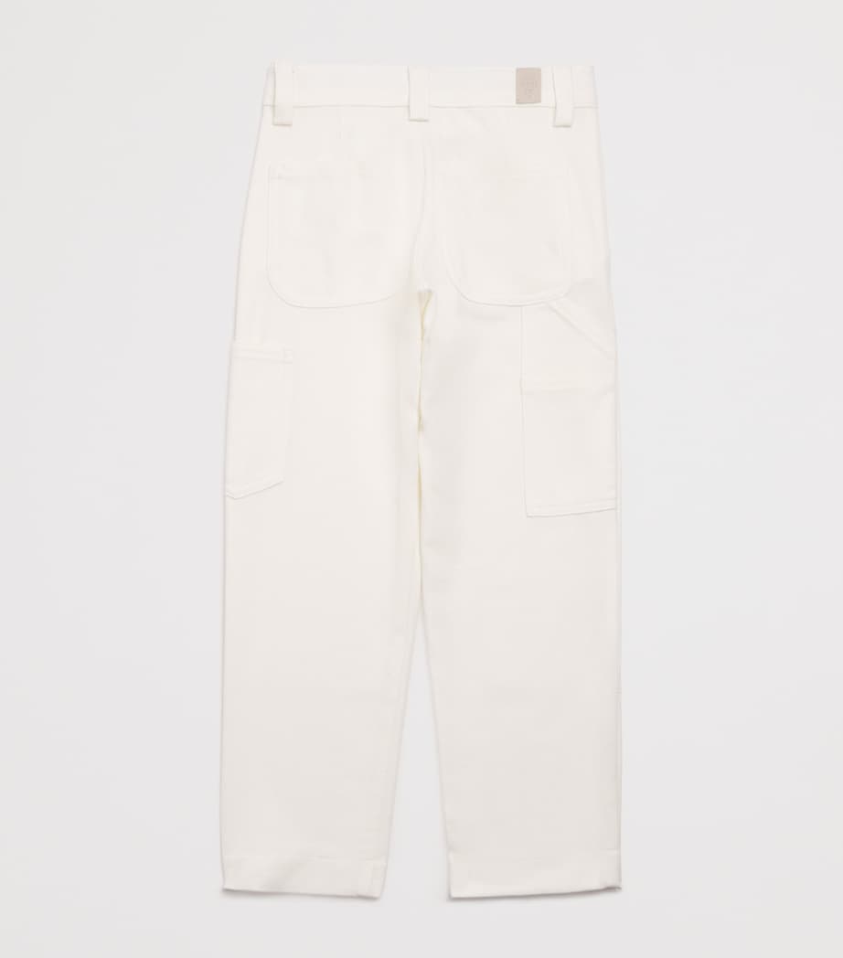 Wool-Blend Straight Trousers (2-16 Years) 101IVORY Image 2