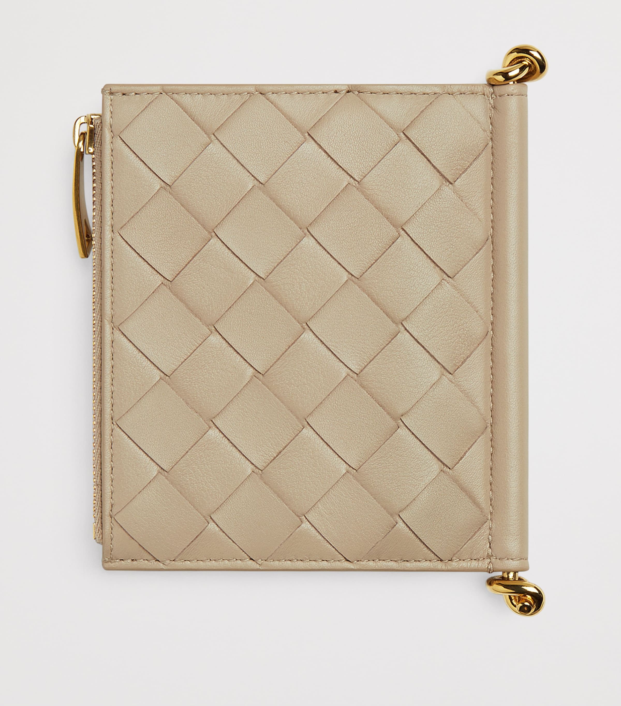 Bottega Veneta Neutral Leather Solstice Wallet | Harrods US