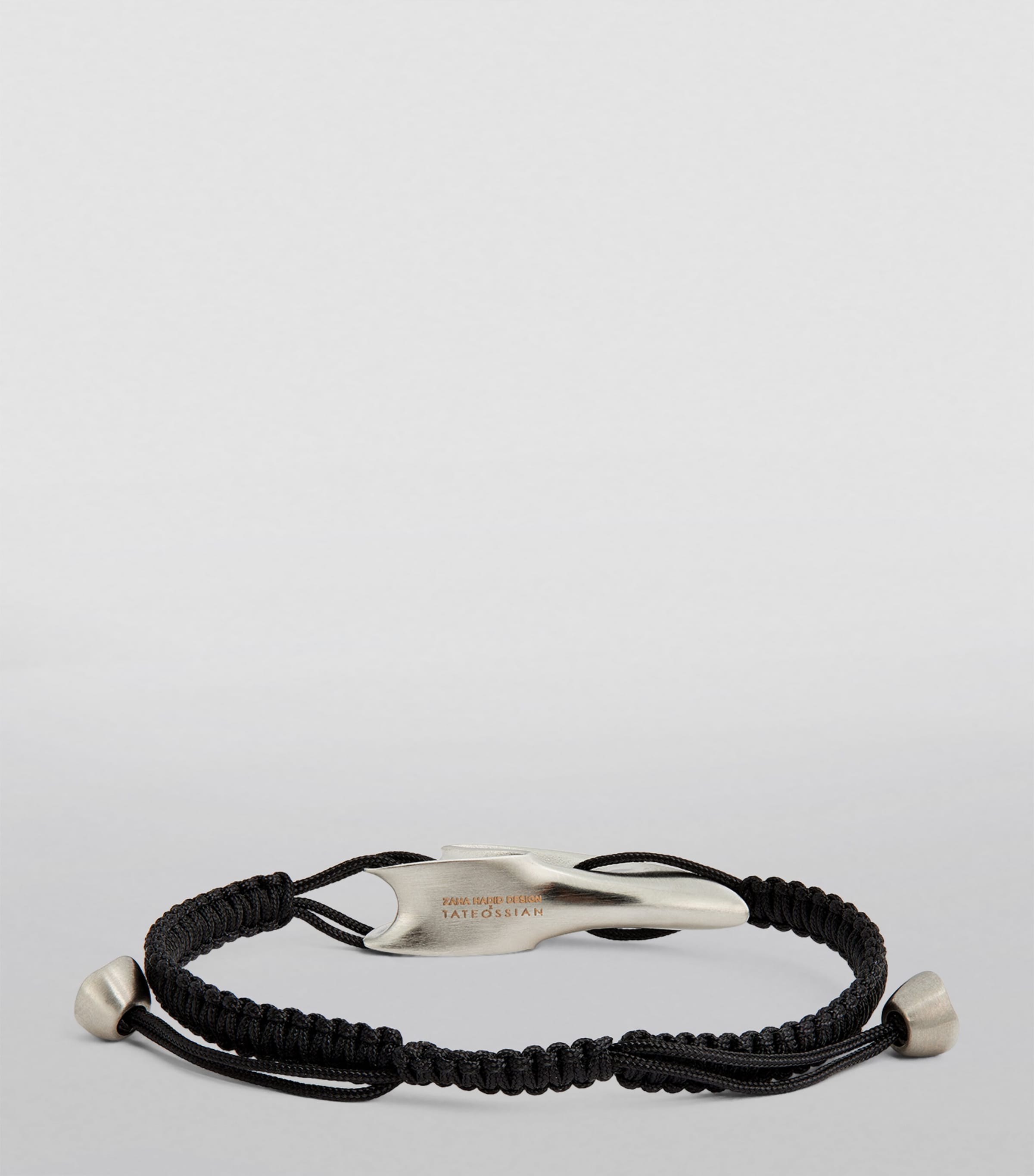 x Zaha Hadid Tyne Macramé Bracelet SILVER/ BLACK Image 2