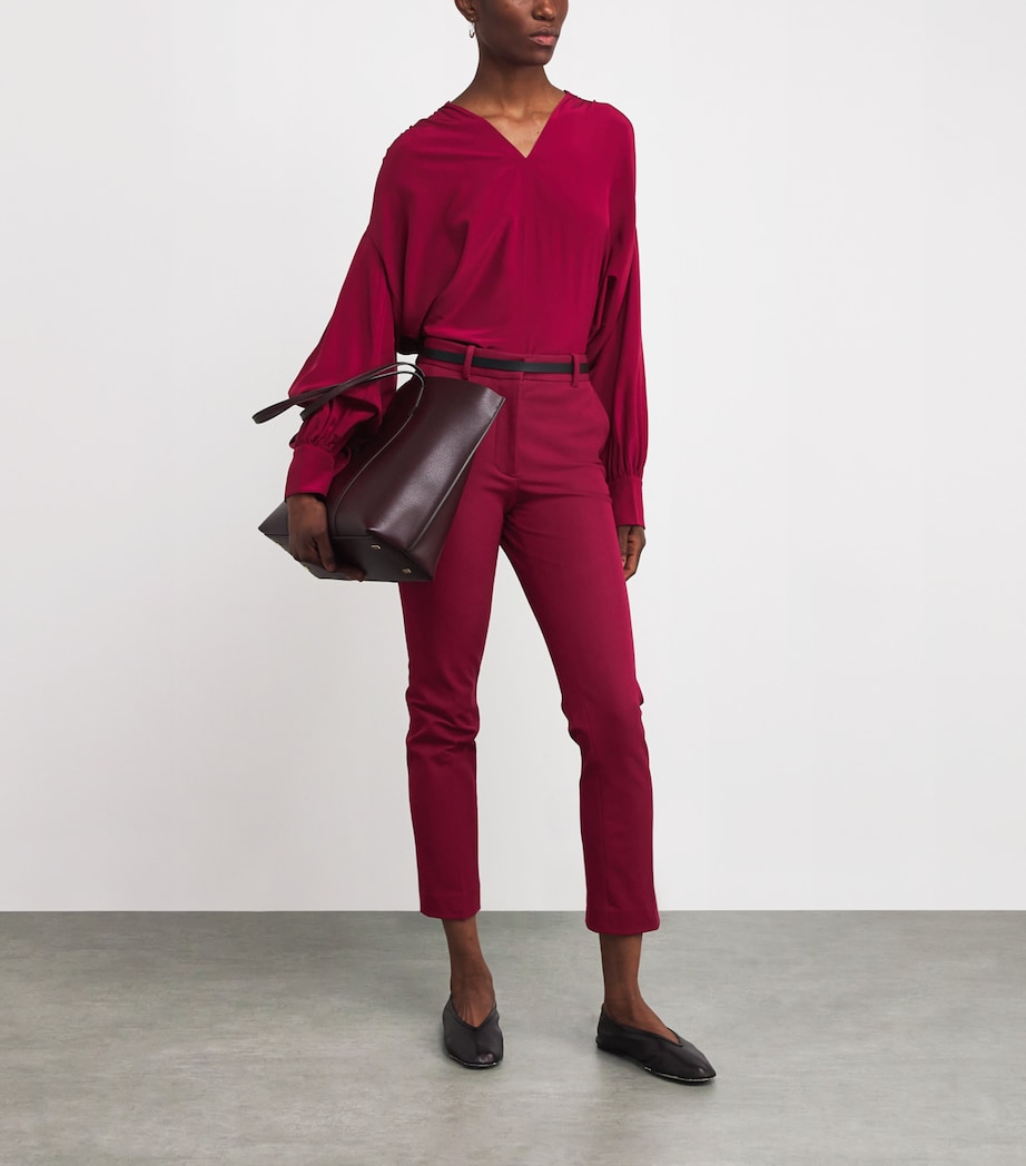 Gabardine Stretch Coleman Trousers RUBY Image 2