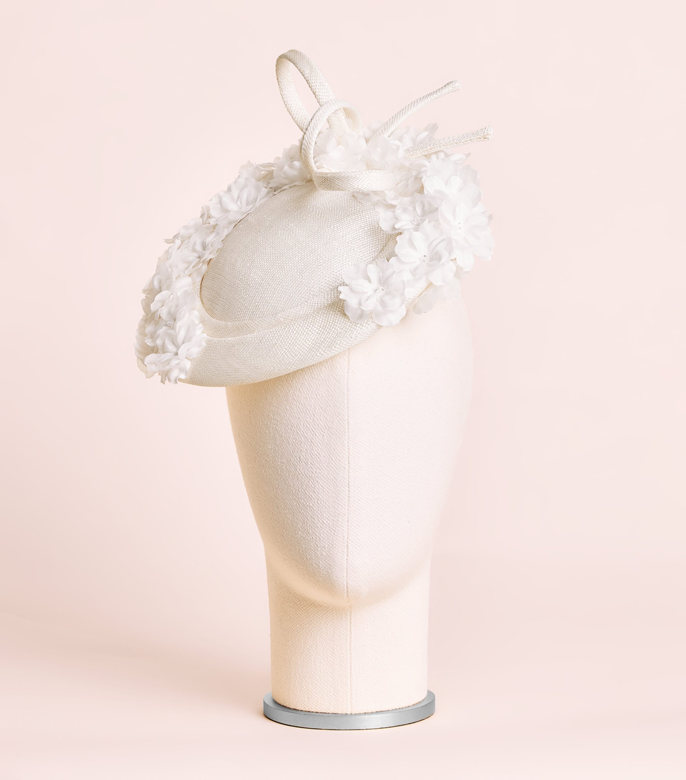 Rachel Trevor-Morgan Flower-Detail Hat Fascinator White Image 2