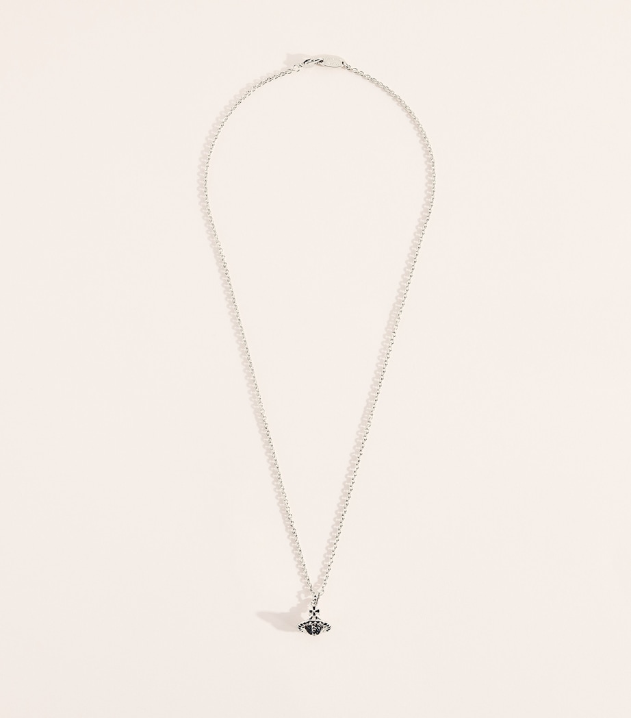 Vivienne Westwood Small Mayfair Orb Pendant Necklace Rhod/gnm/mon Cr Image 3