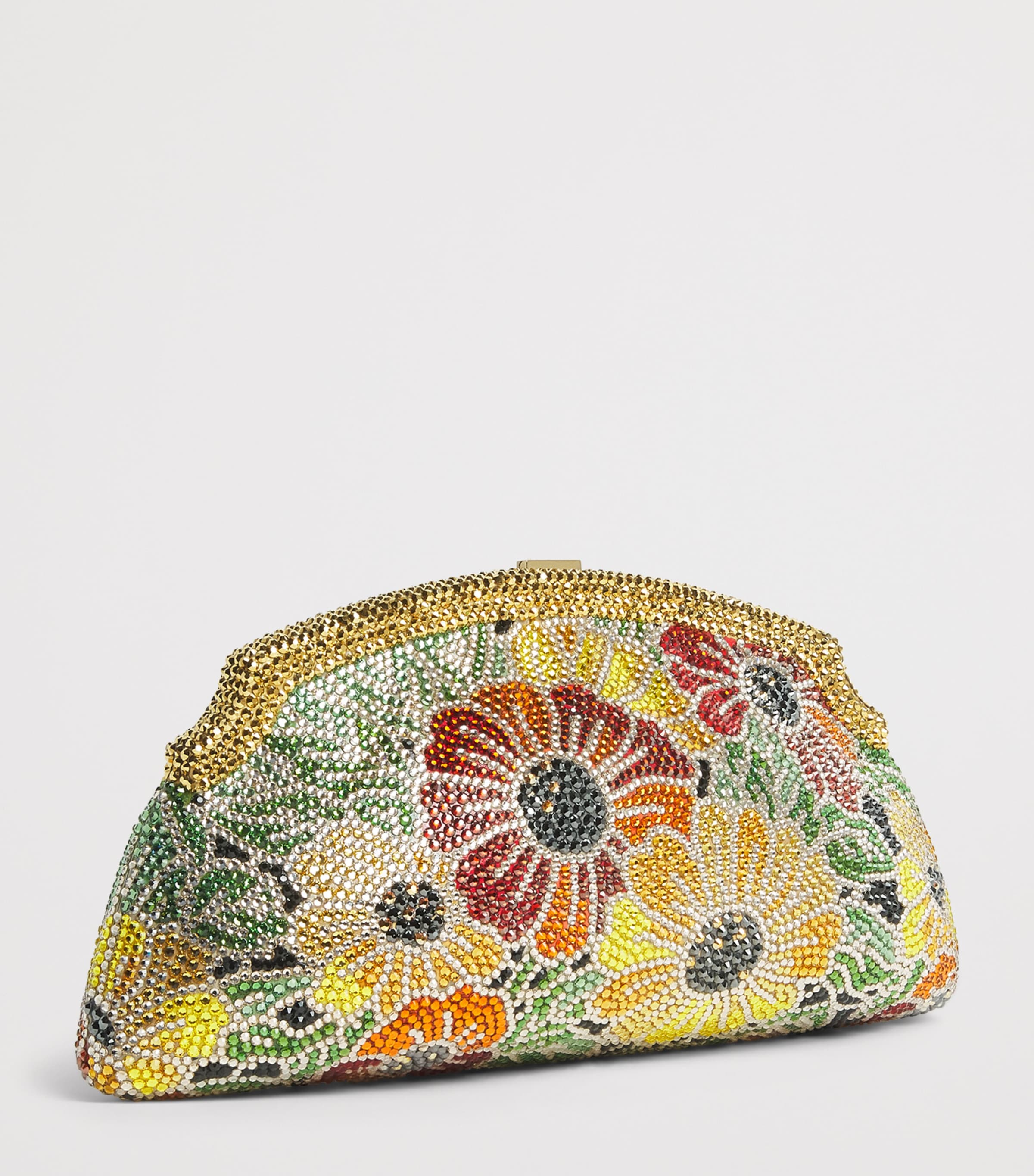 Judith Leiber Mini Embellished Venetian Meadow Clutch Bag Chmpgn Prosecco Mul Image 3