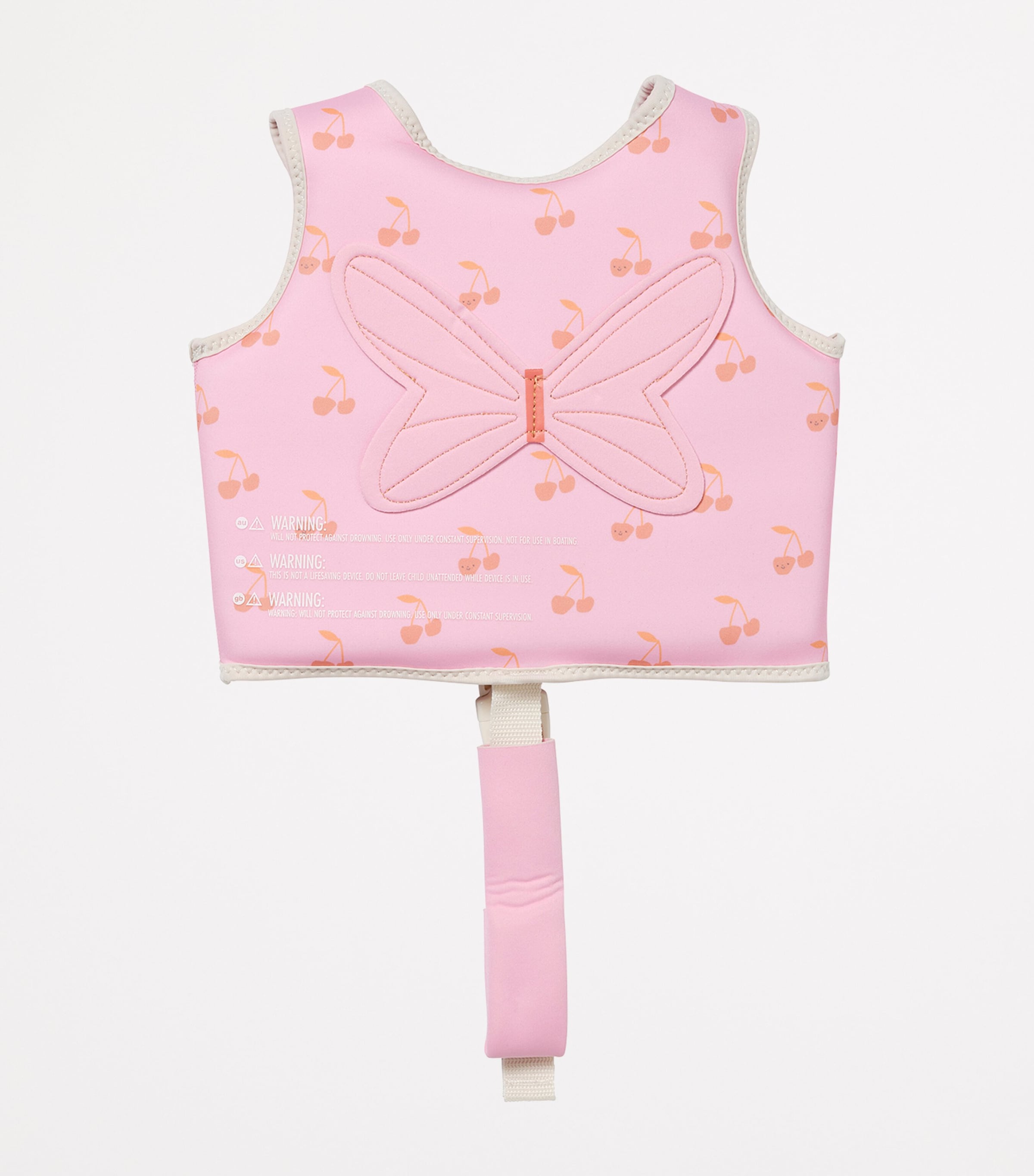 Sunnylife Kids Cherry Print Swimming Vest (1-2 Years) Cotton Candy Image 3