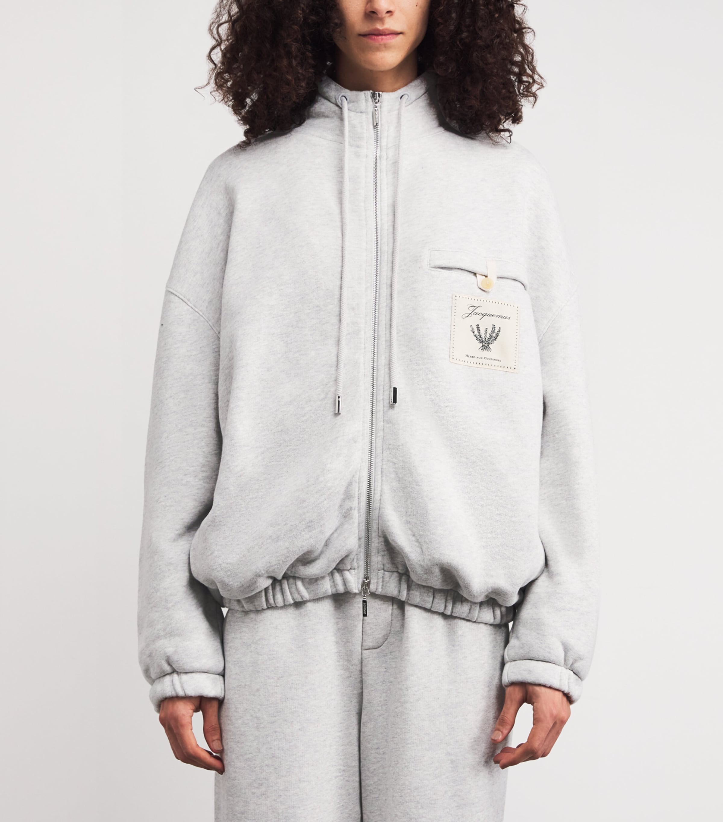 Cotton Torneo Hoodie 9CI RSEMARY LABL GRY Image 3