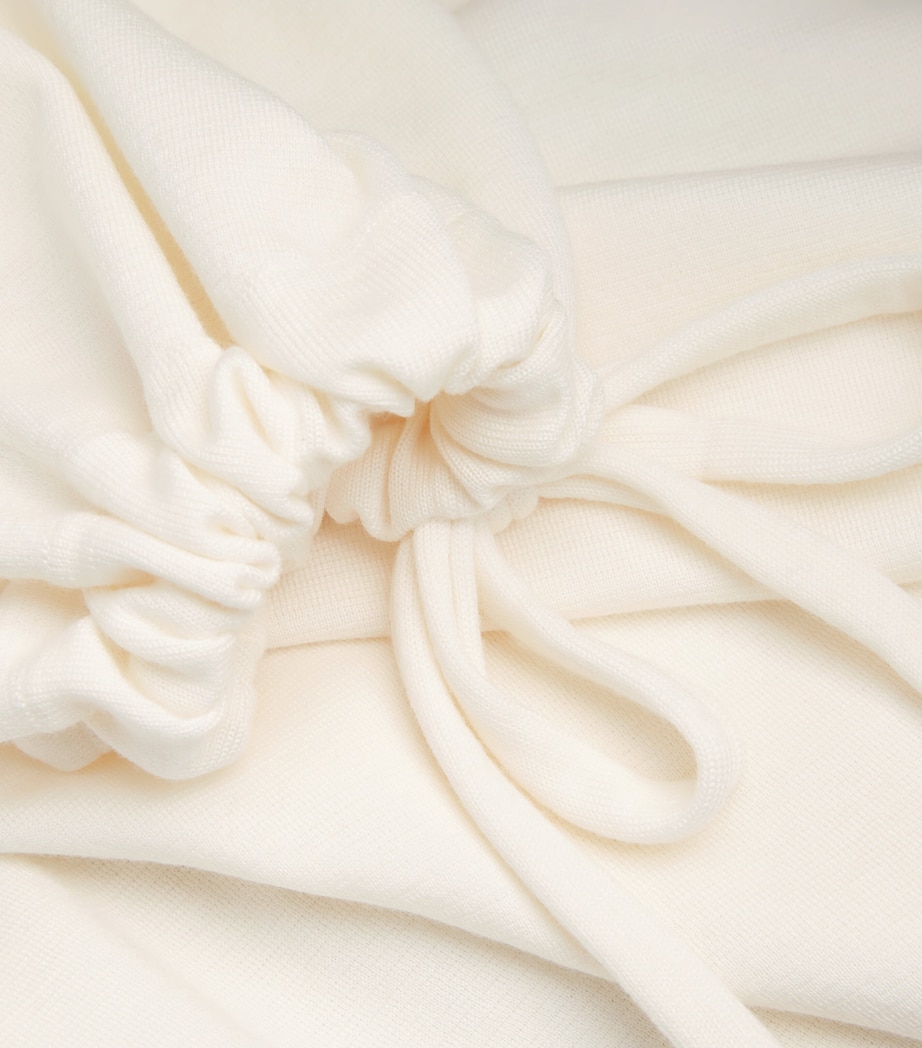 Virgin Wool Knit Sweater WHITE Image 5