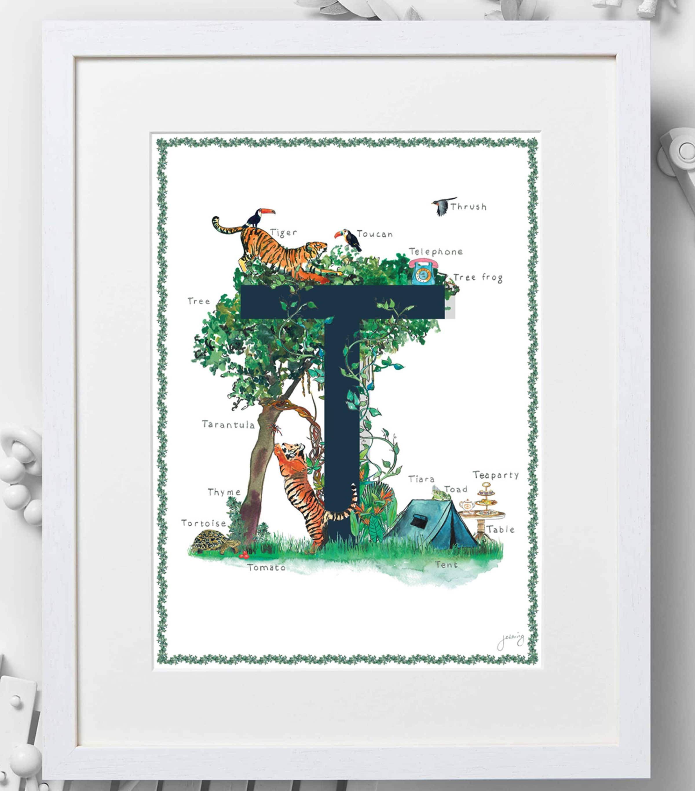 A4 Letter Print NAVY Image 2